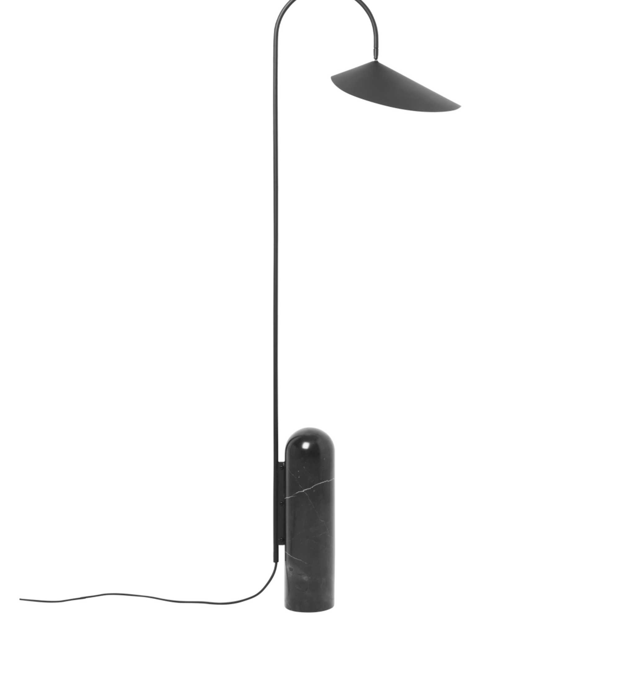 arum floor lamp - black