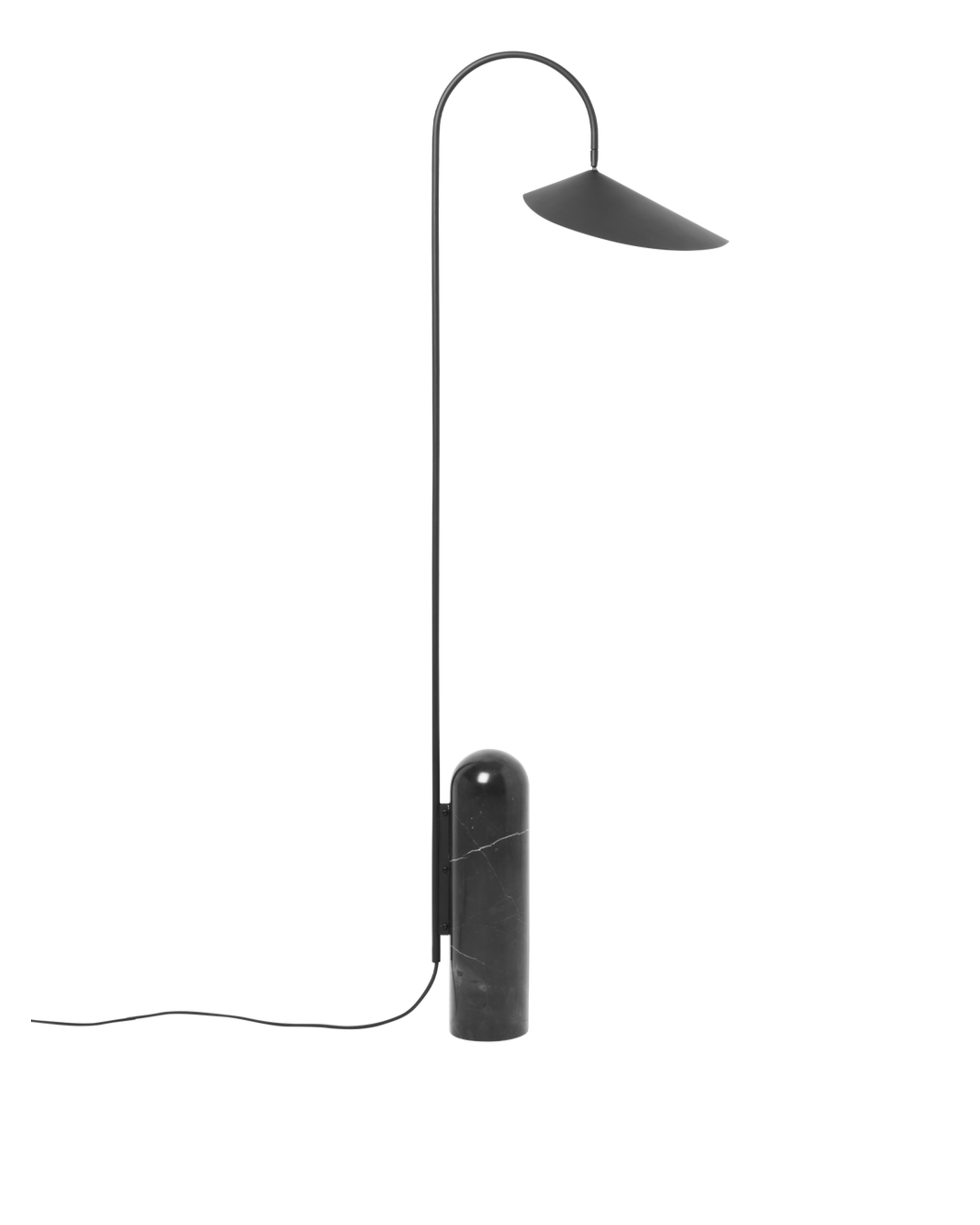 arum floor lamp - black