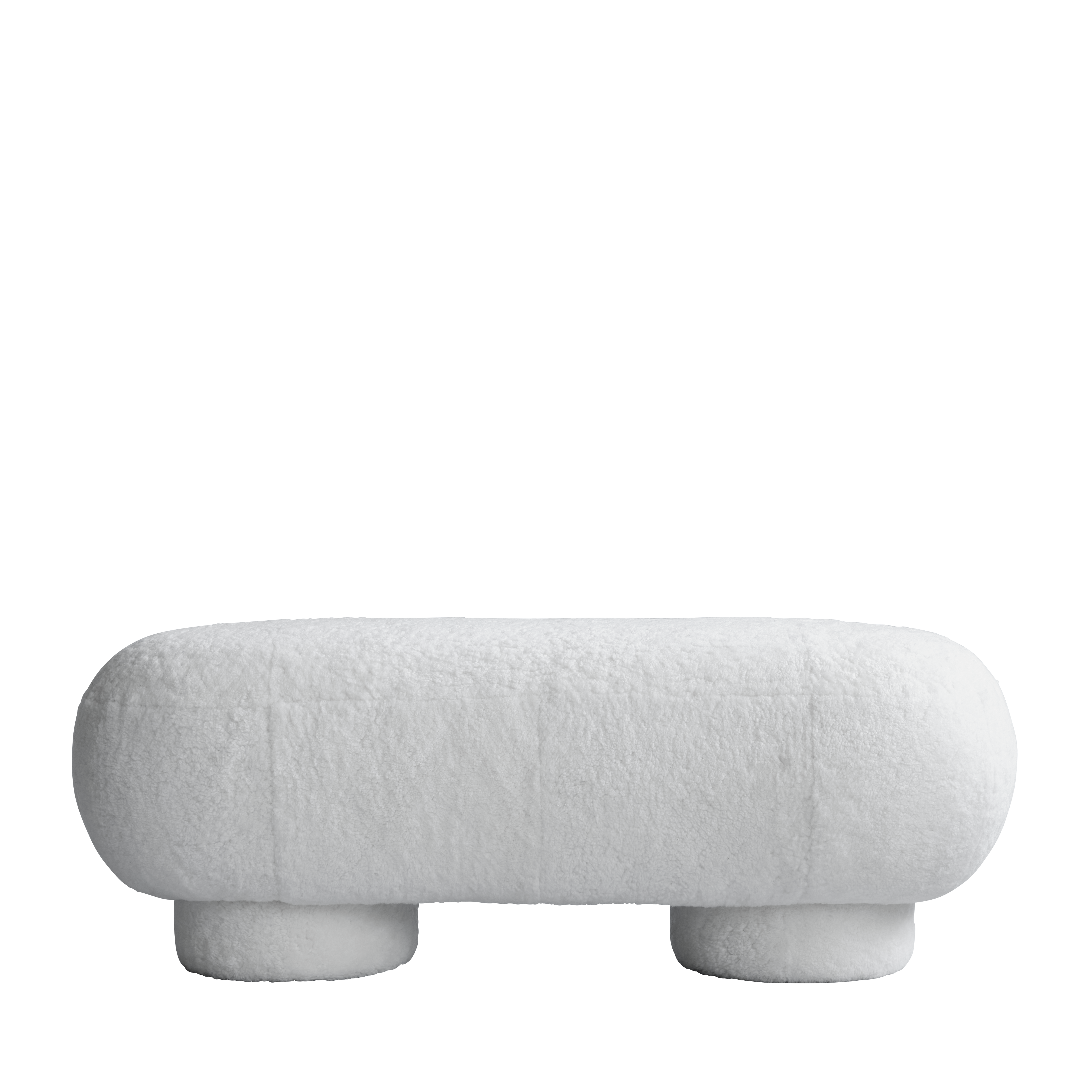 big foot bench - sheepskin
