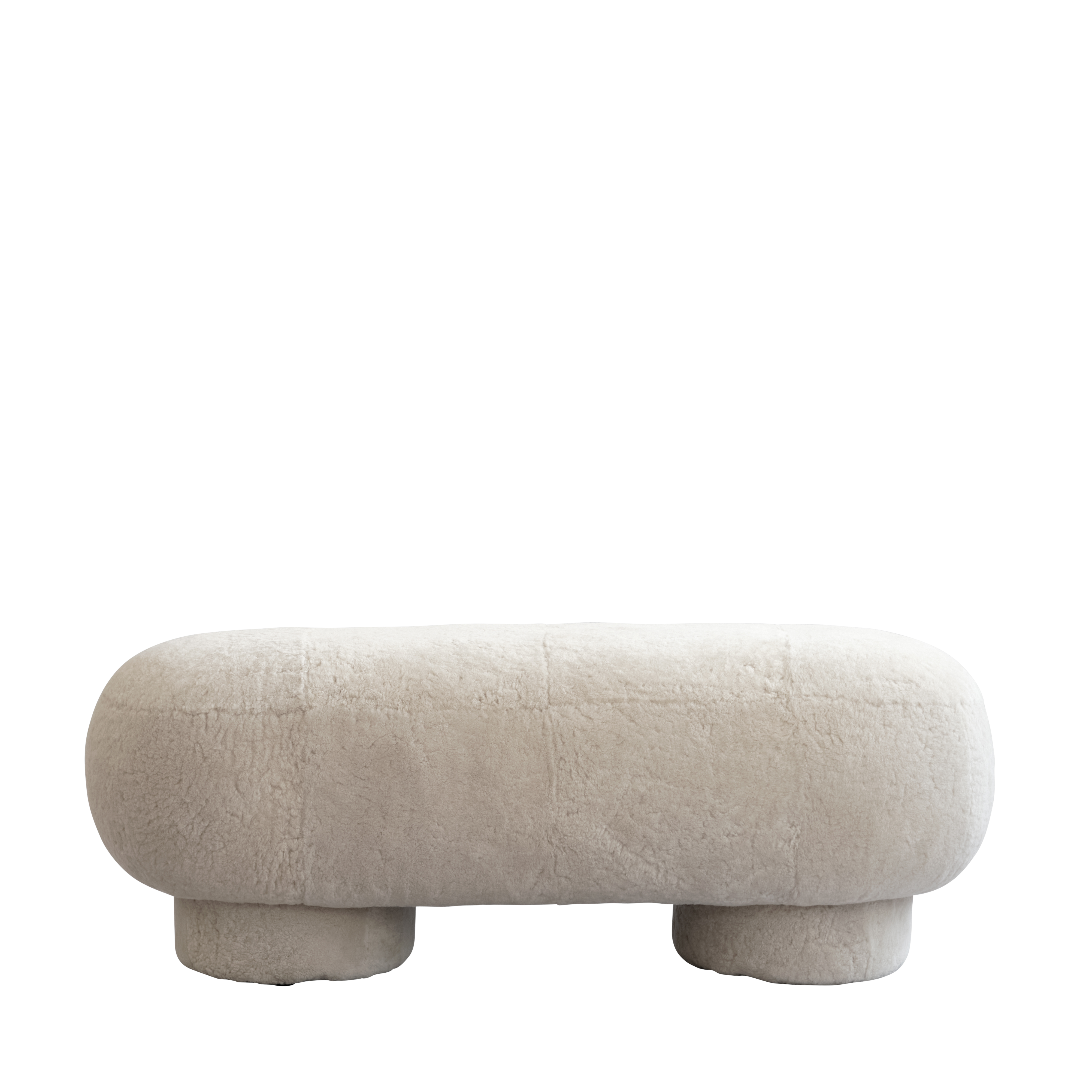 big foot bench - sheepskin