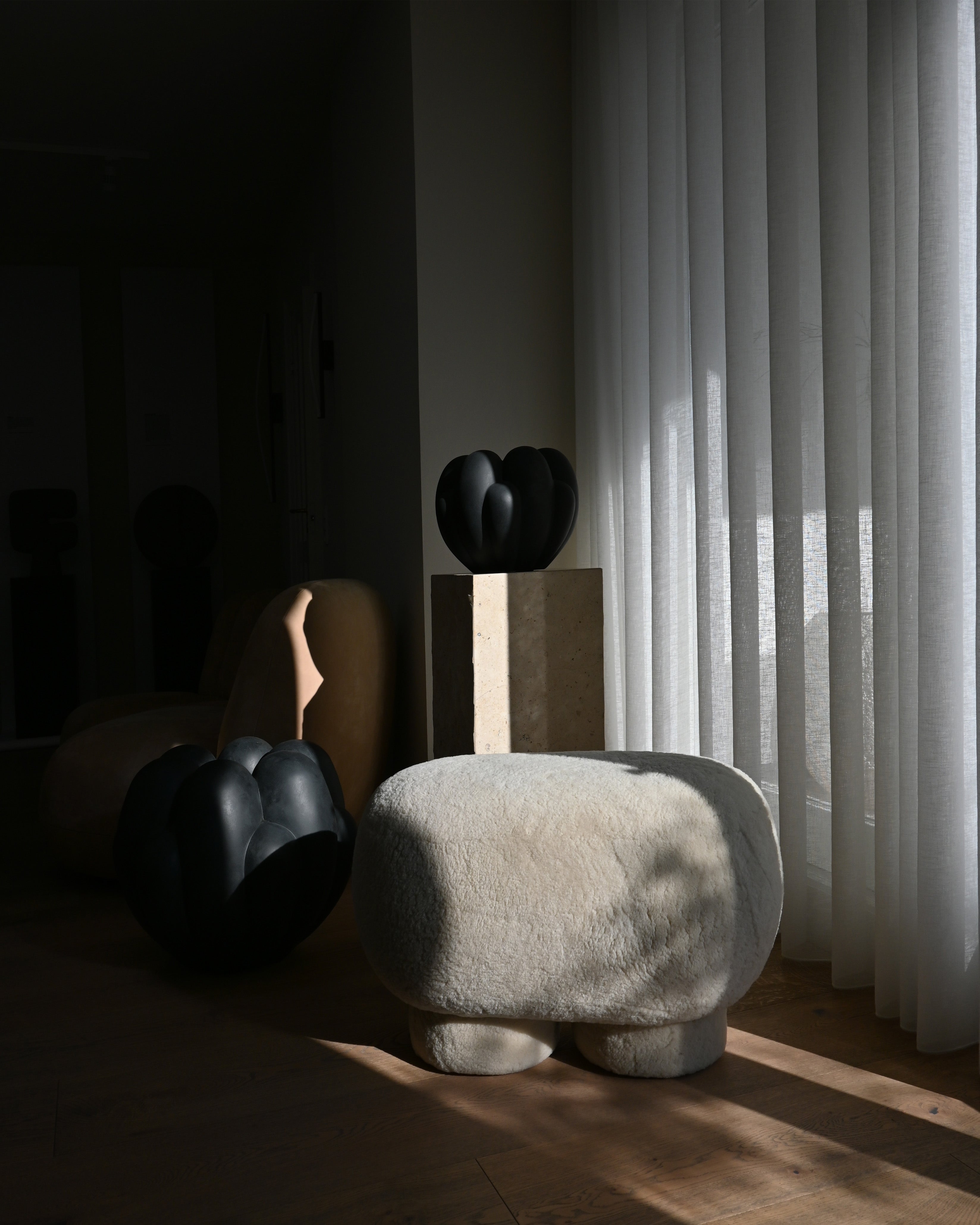 big foot bench petit - sheepskin