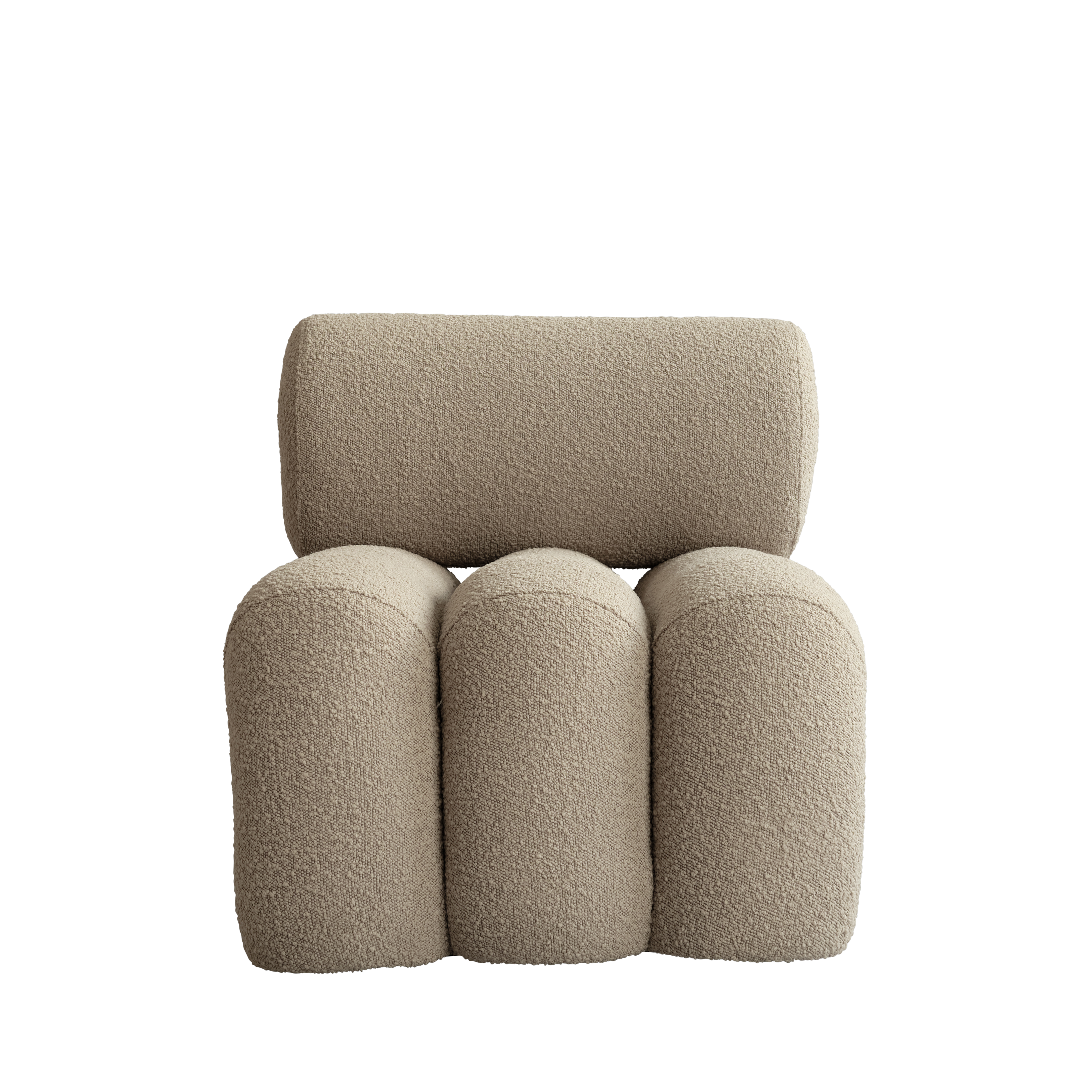 foku lounge chair - bouclé