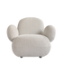 toe arm chair - bouclé