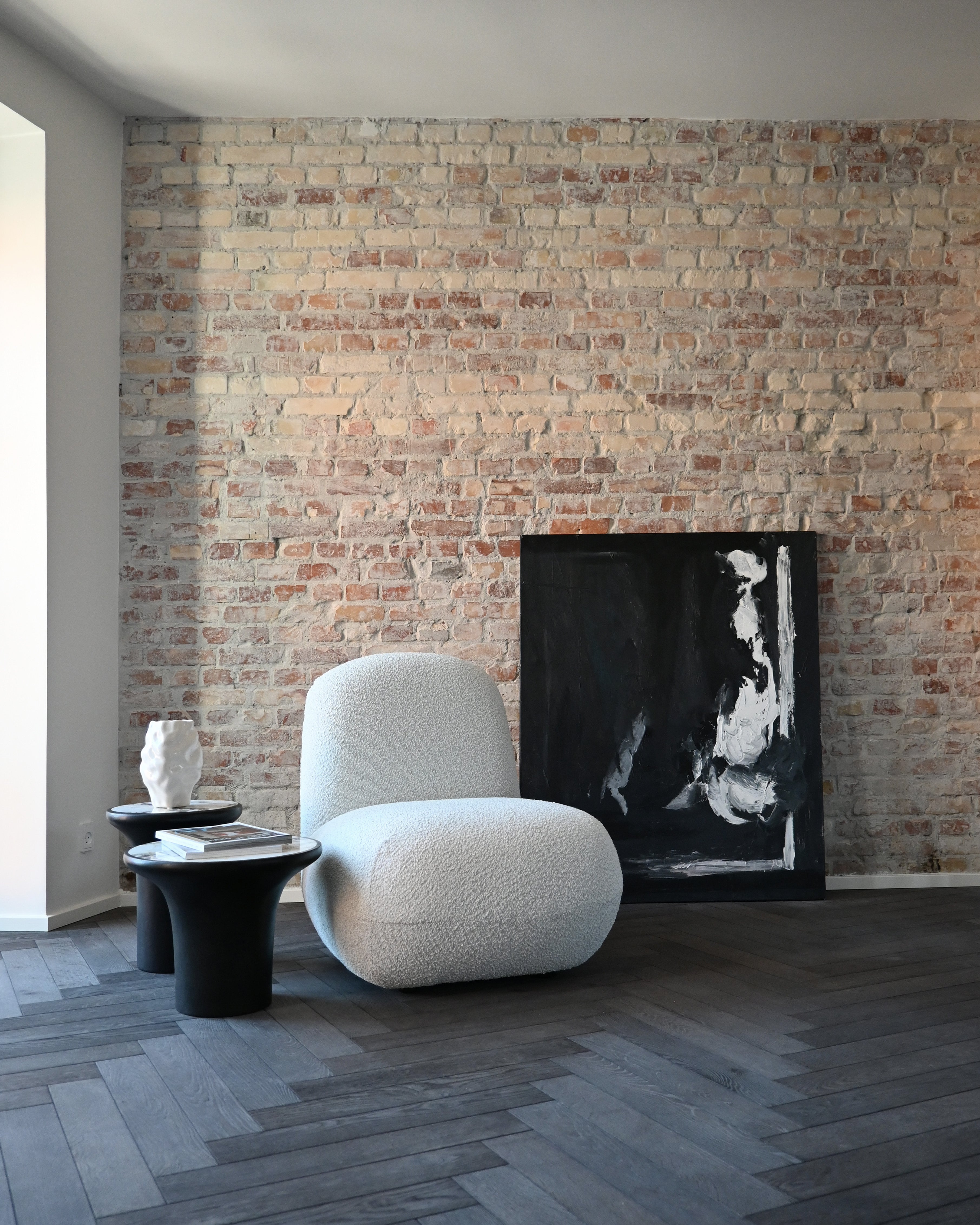 toe chair - bouclé