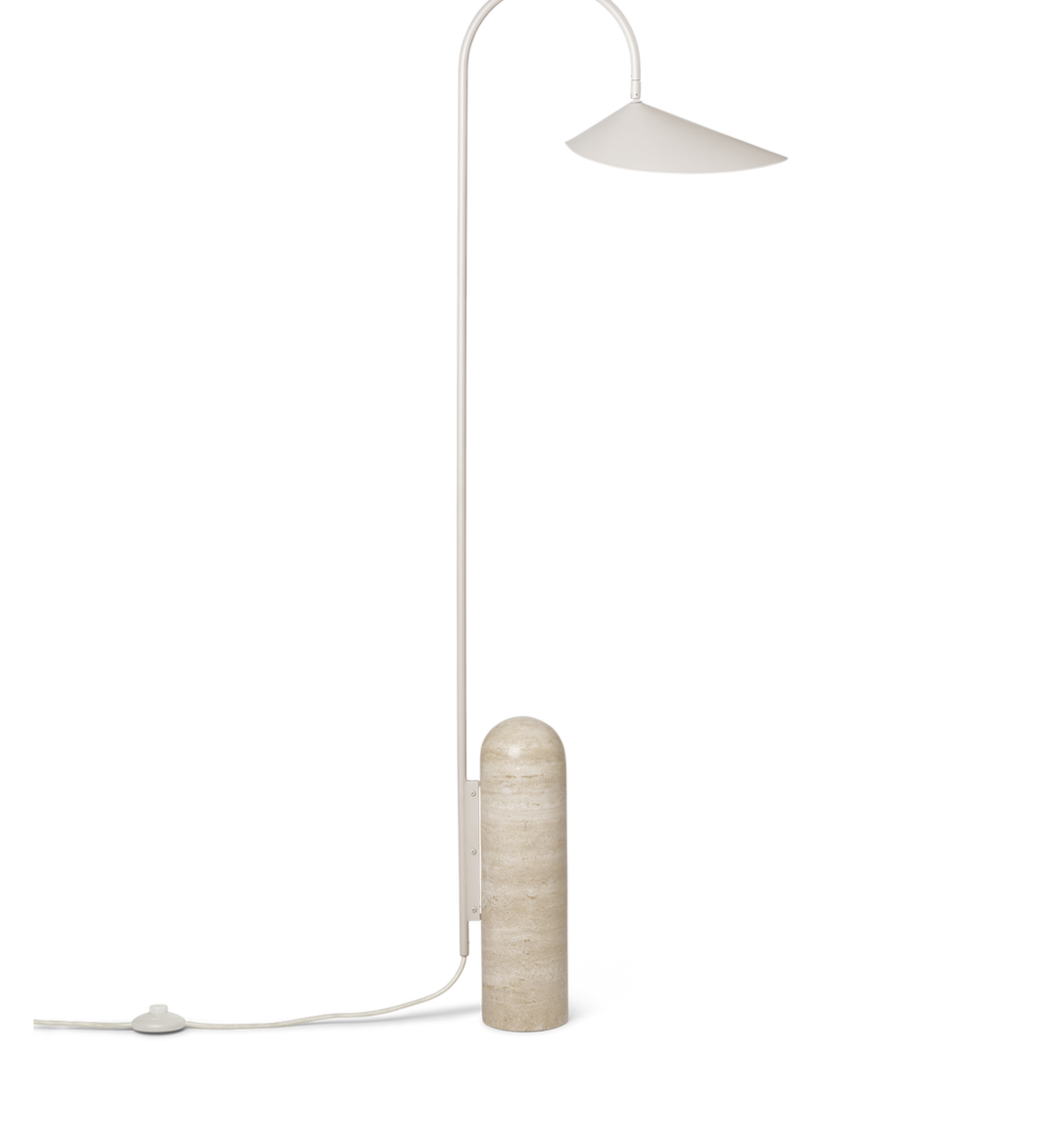 arum floor lamp - cashmere