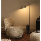 arum floor lamp - stainless steel