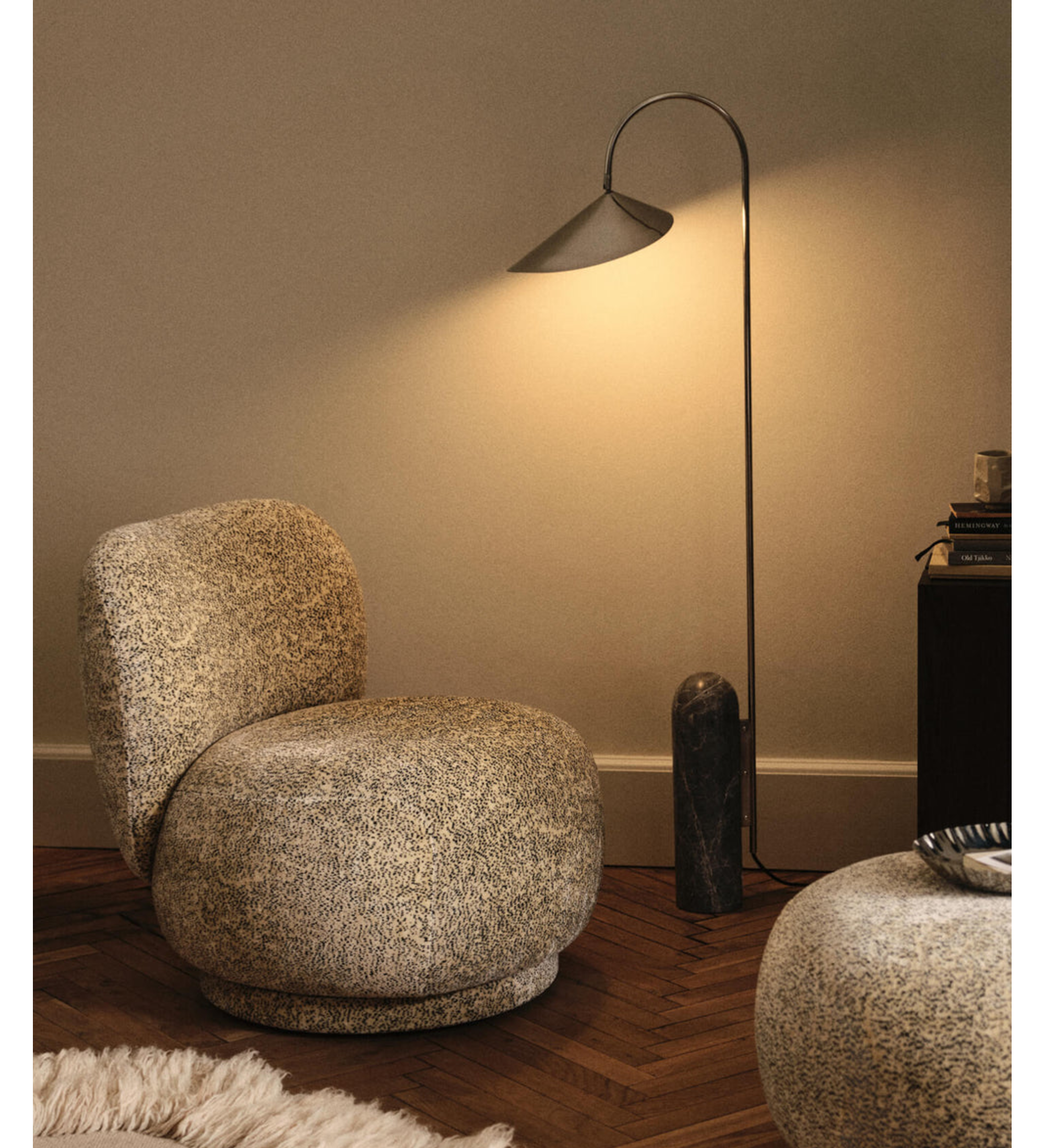 arum floor lamp - stainless steel