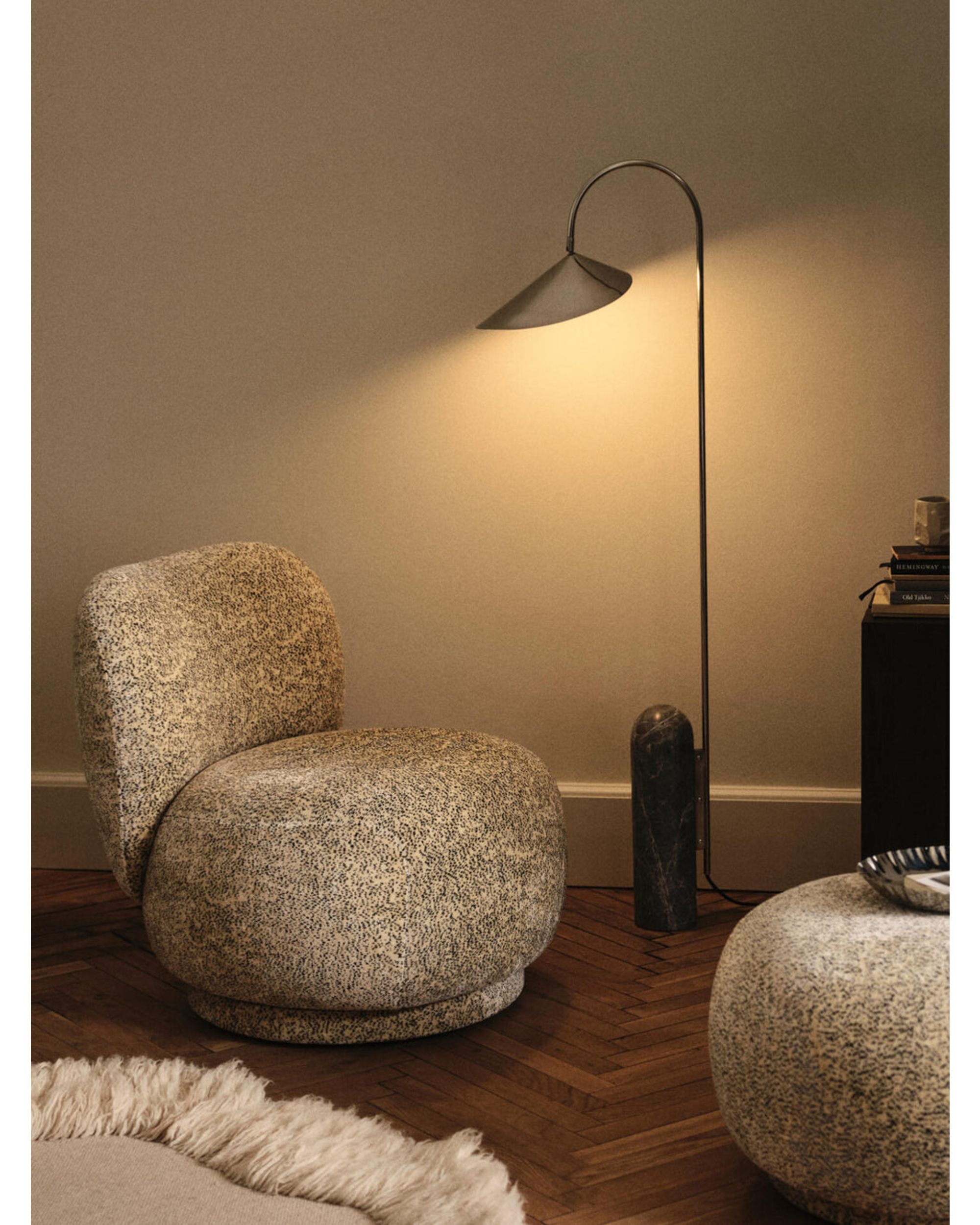 arum floor lamp - stainless steel
