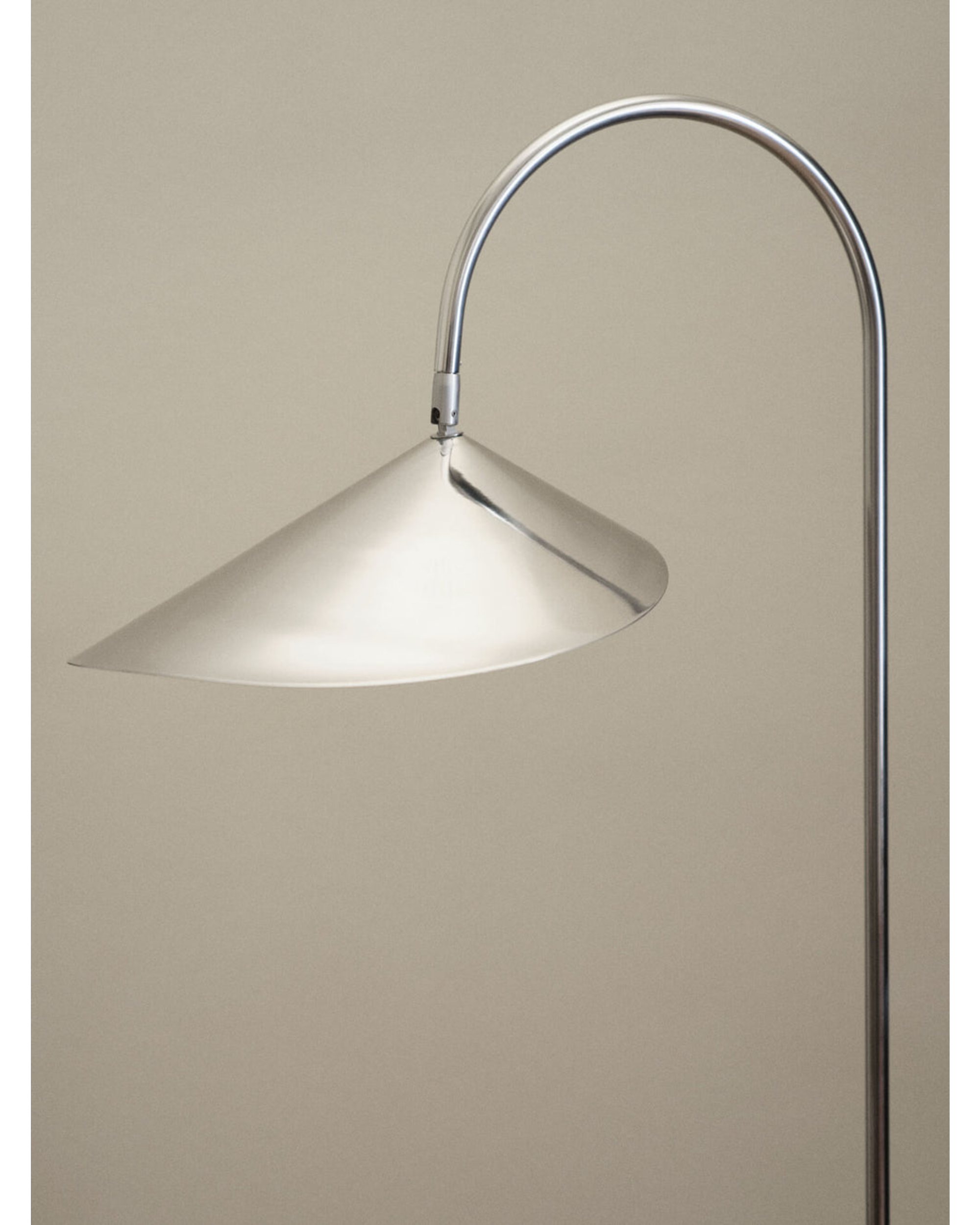 arum floor lamp - stainless steel