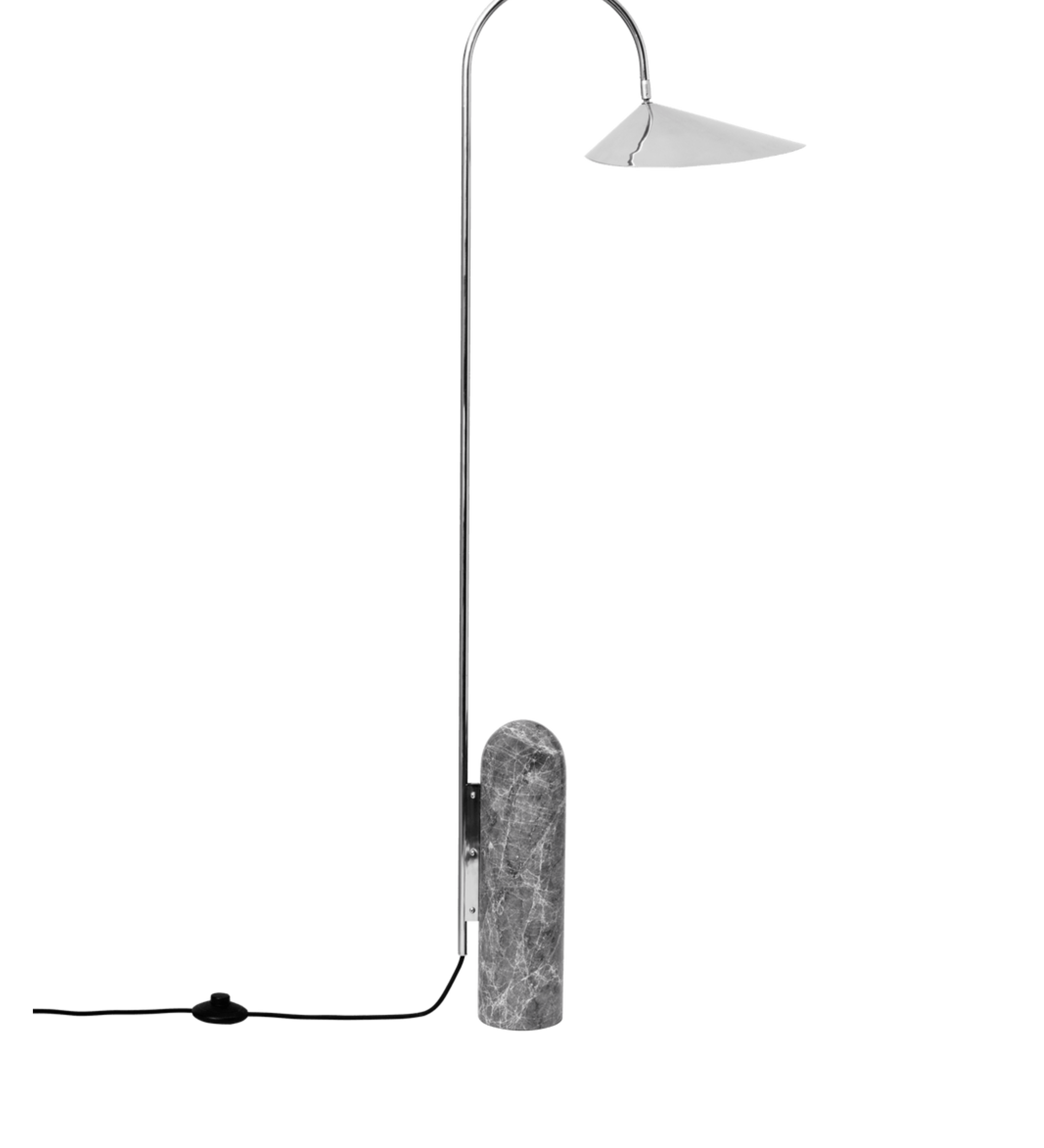 arum floor lamp - stainless steel