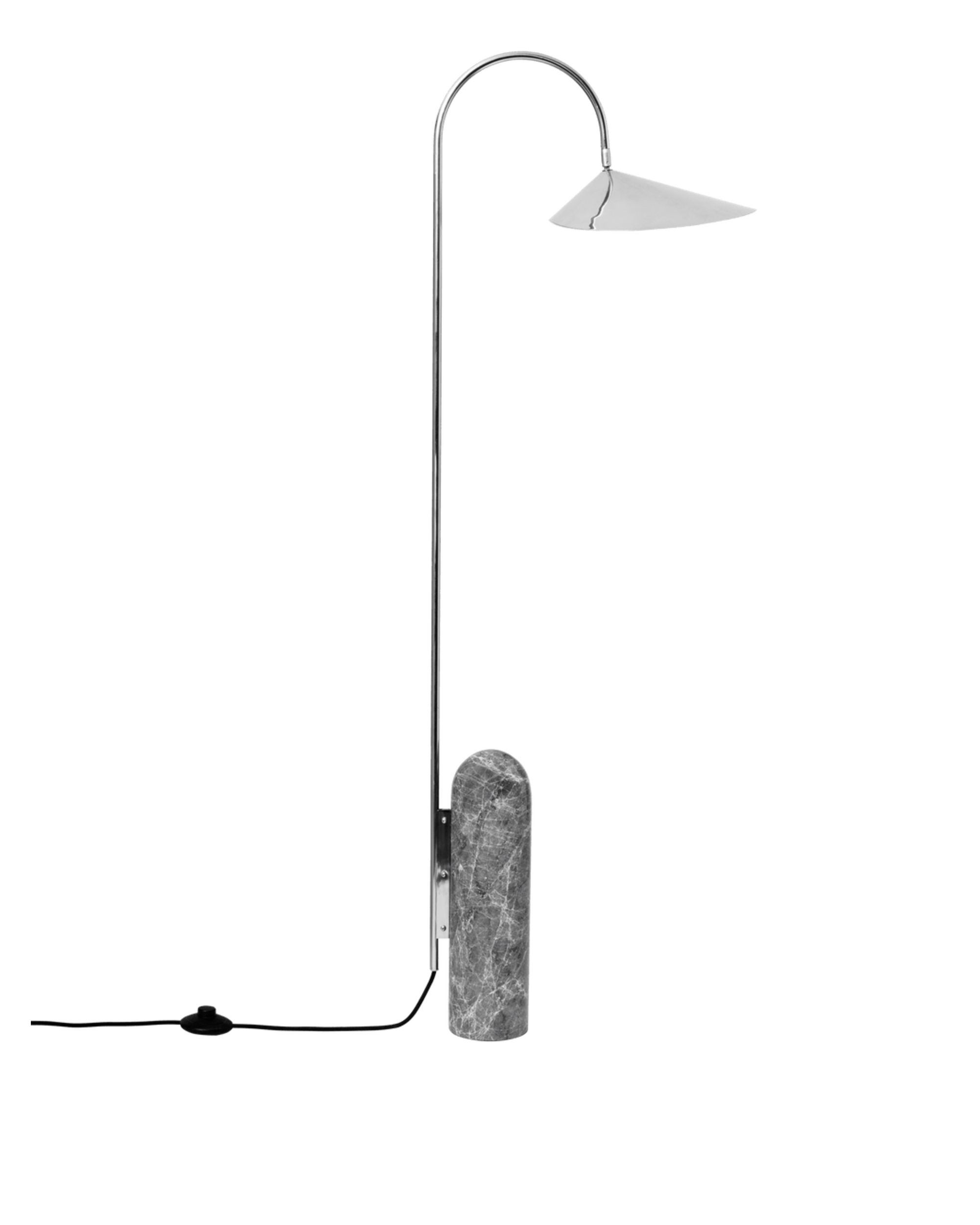 arum floor lamp - stainless steel