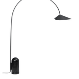 arum arched floor lamp - black