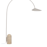 arum arched floor lamp - cashmere