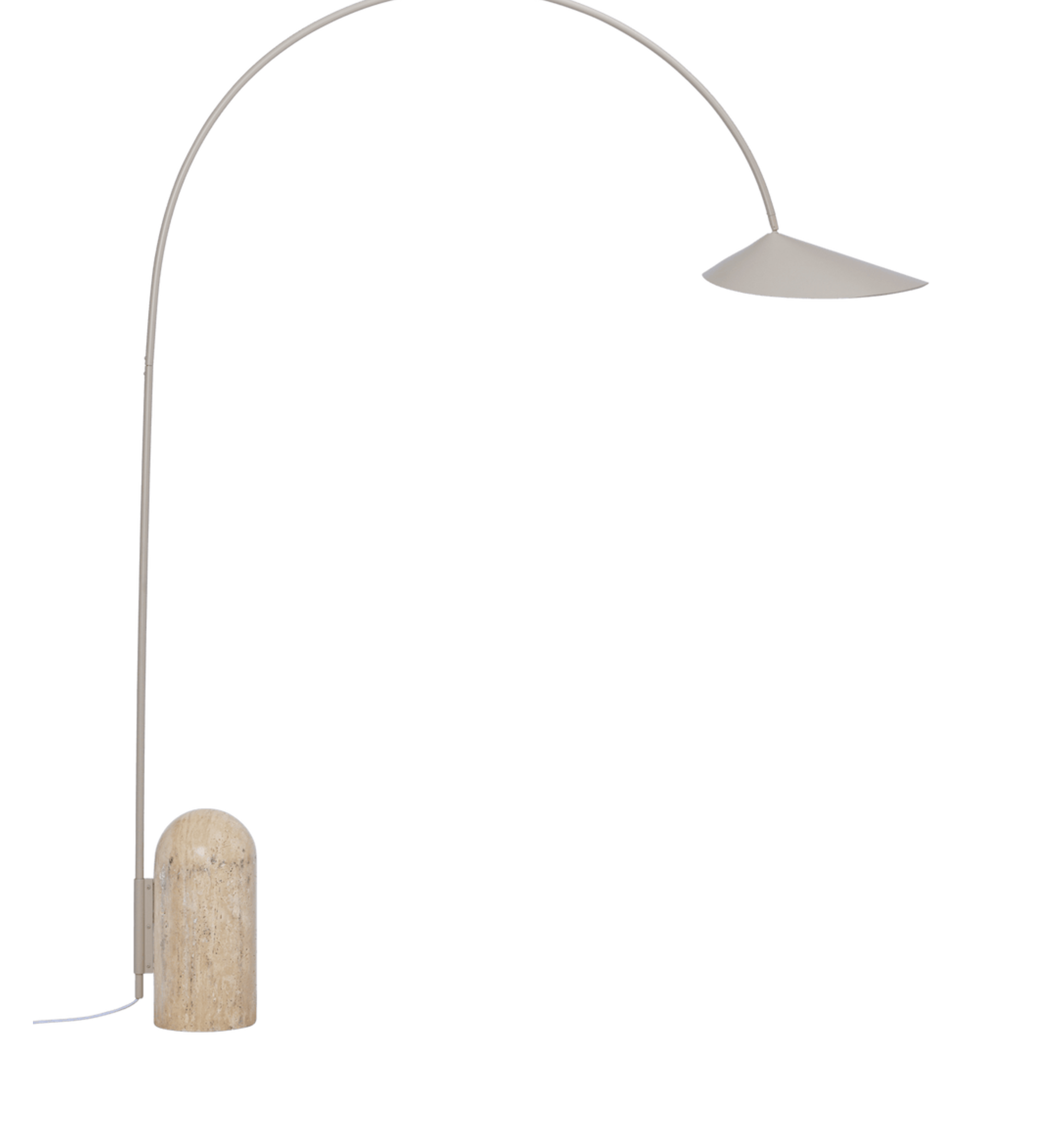 arum arched floor lamp - cashmere