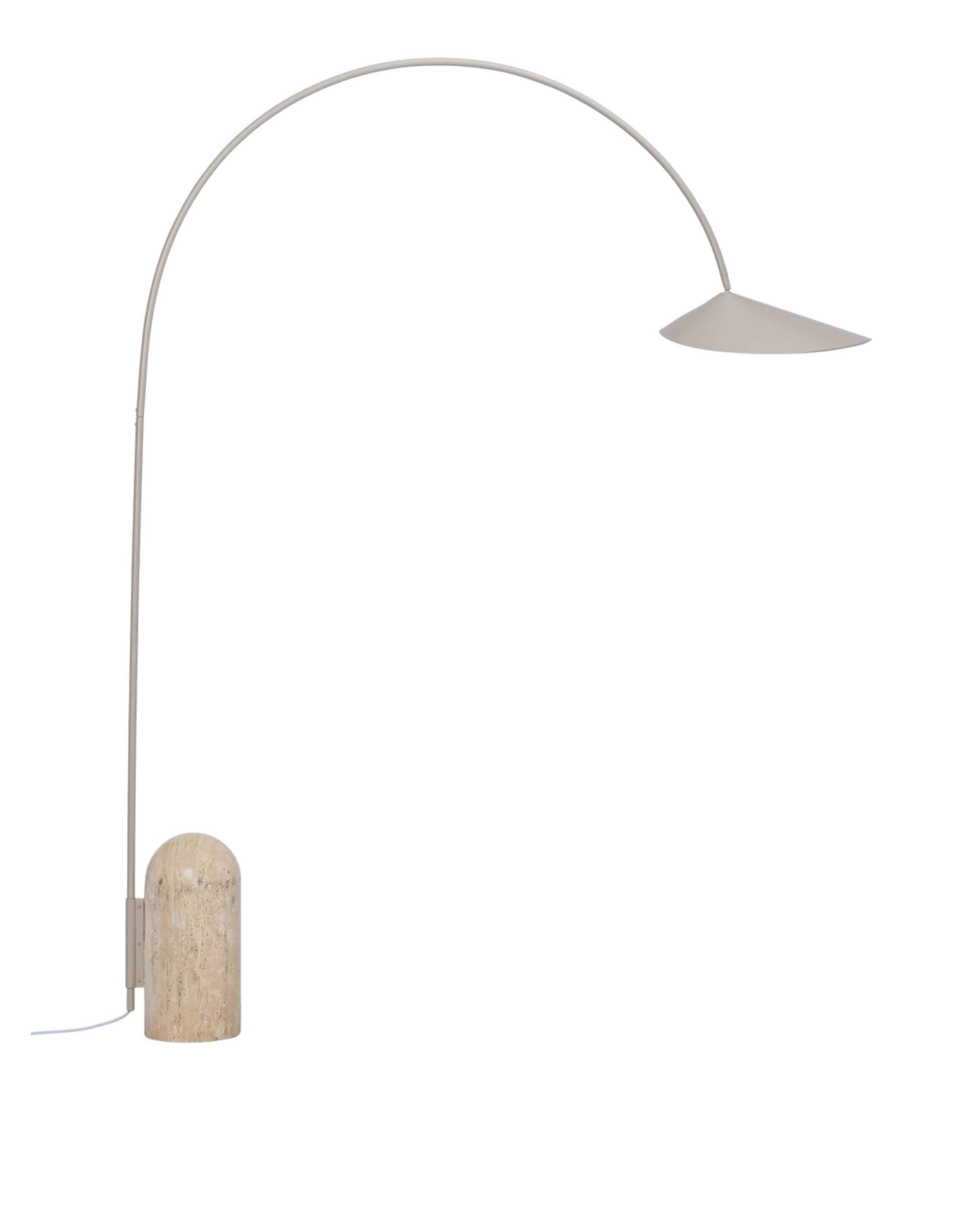 arum arched floor lamp - cashmere