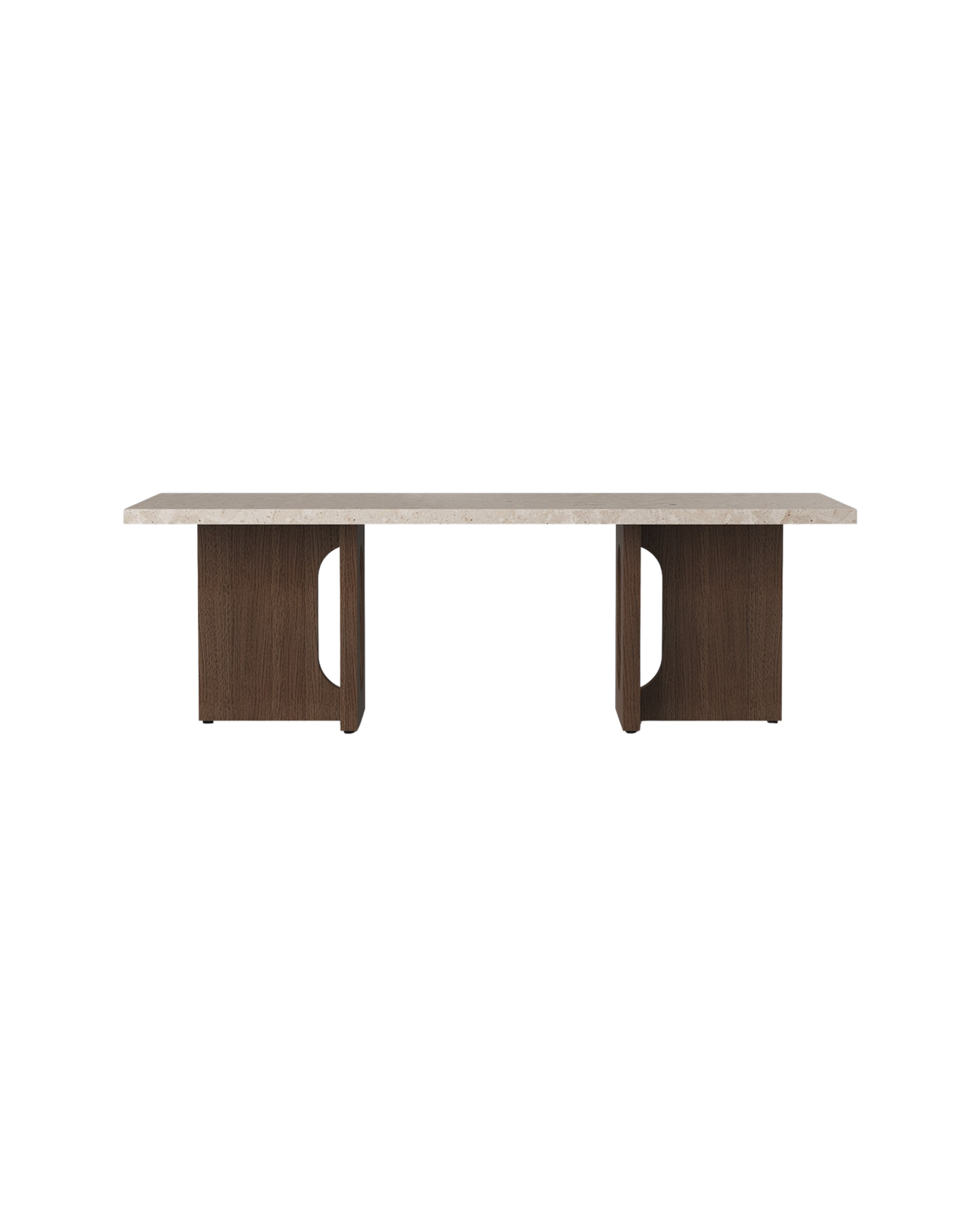 androgyne lounge table - dark stained oak kunis breccia