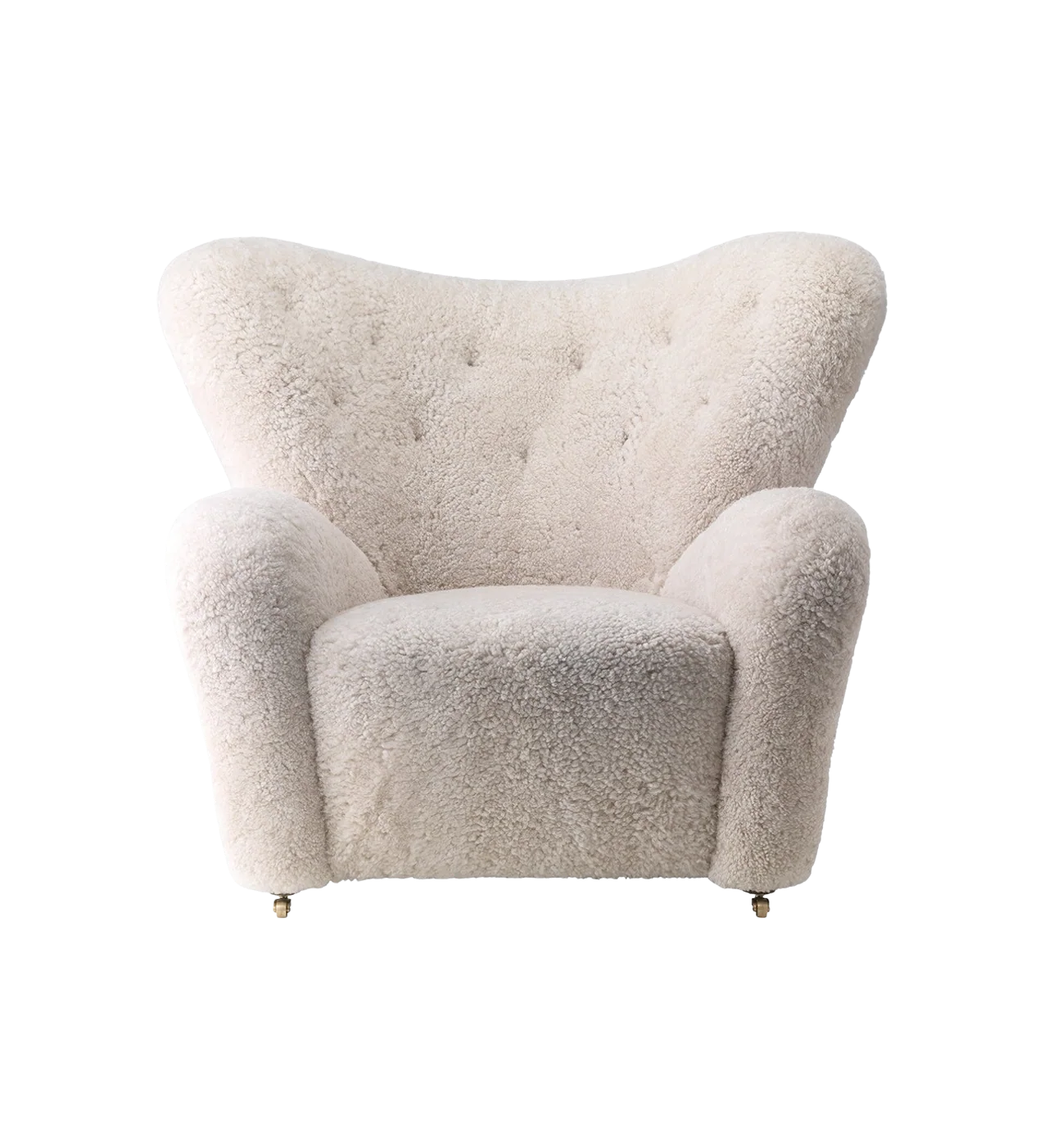 the tired man lounge chair - sheepskin moonlight