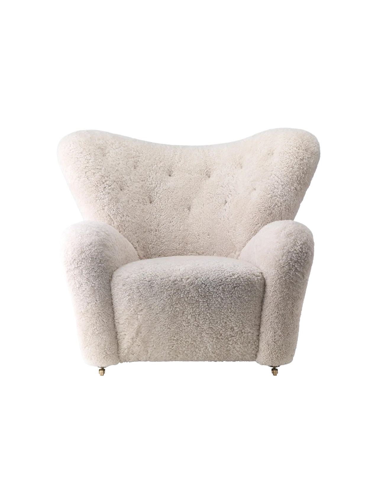 the tired man lounge chair - sheepskin moonlight