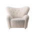 the tired man lounge chair - sheepskin moonlight