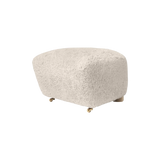 the tired man ottoman - sheepskin moonlight