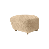 the tired man ottoman - sheepskin honey