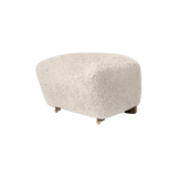 the tired man ottoman - sheepskin moonlight