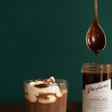 caramel sauce - chocolate glass jar