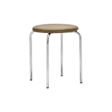 comma stool - chrome khaki