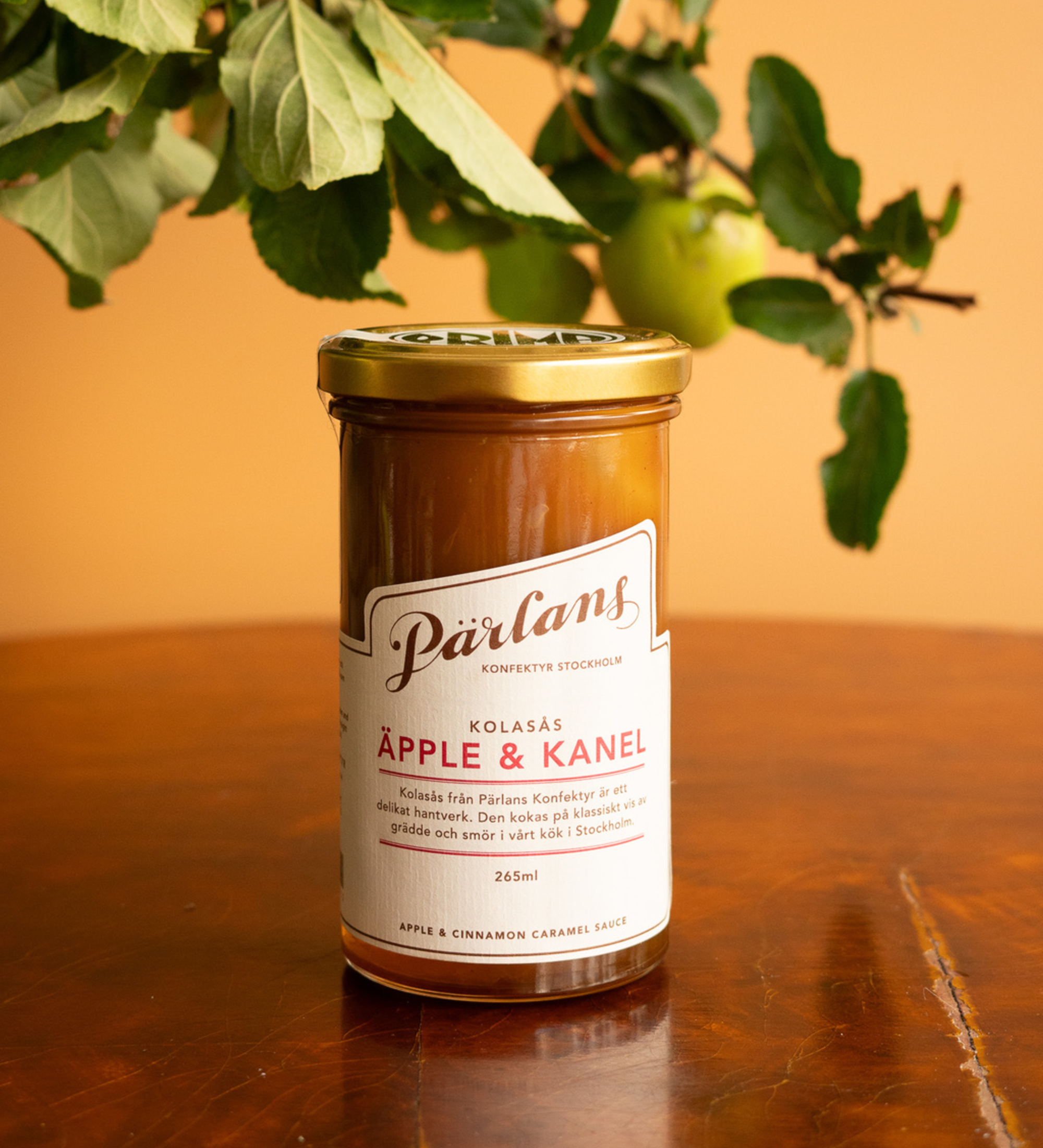 caramel sauce - apple & cinnamon glass jar