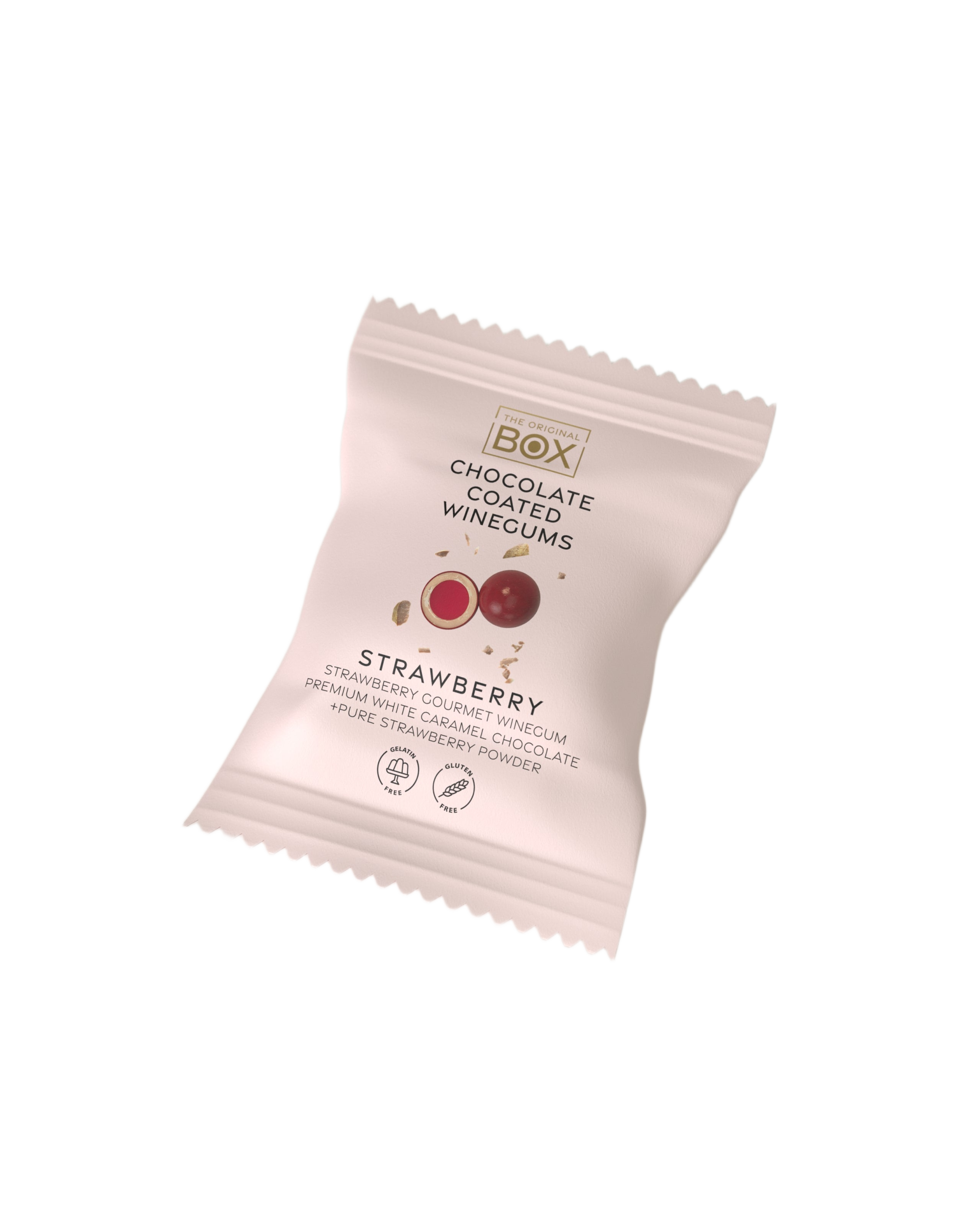 chocolate coated winegums - strawberry two pack