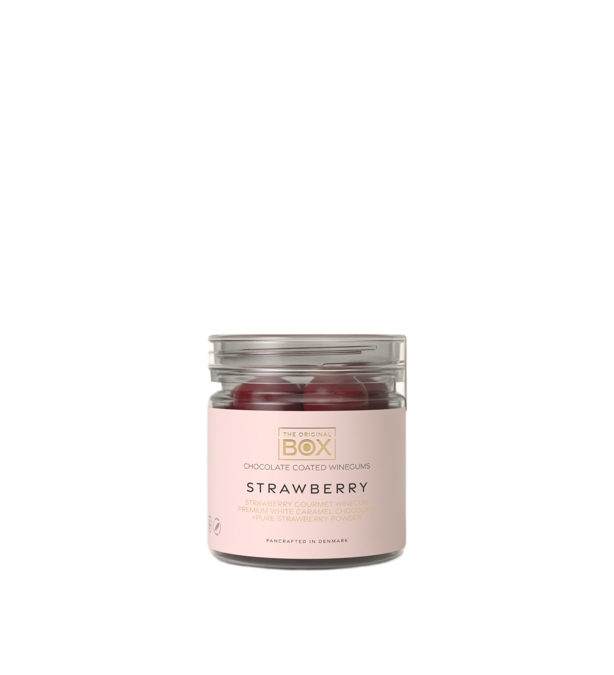 chocolate coated winegums -  strawberry small tube