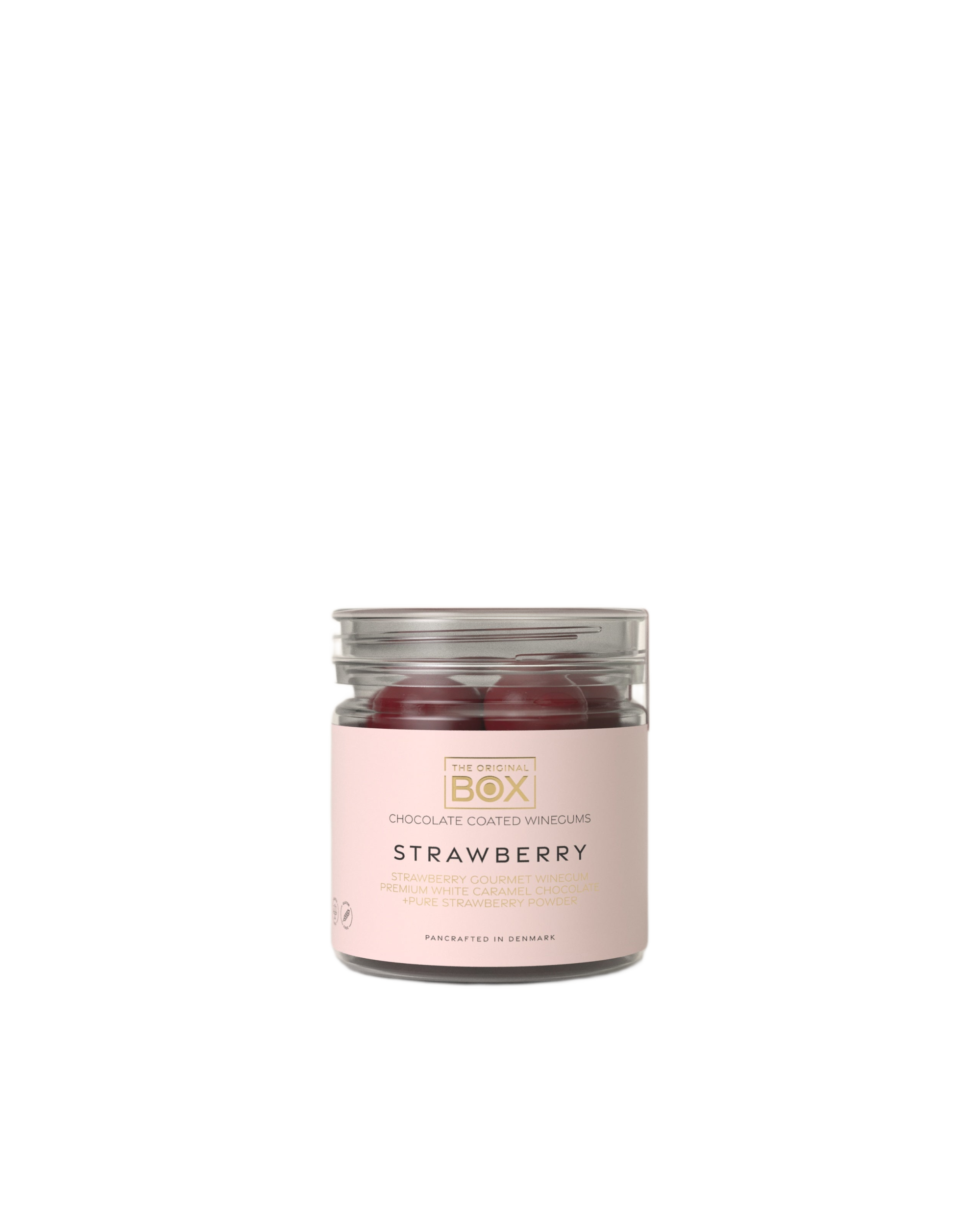 chocolate coated winegums -  strawberry small tube