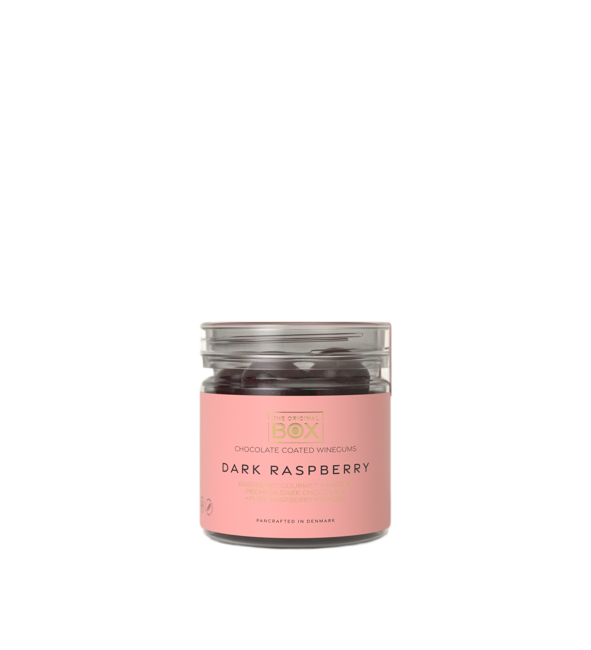 chocolate coated winegums - dark raspberry small tube