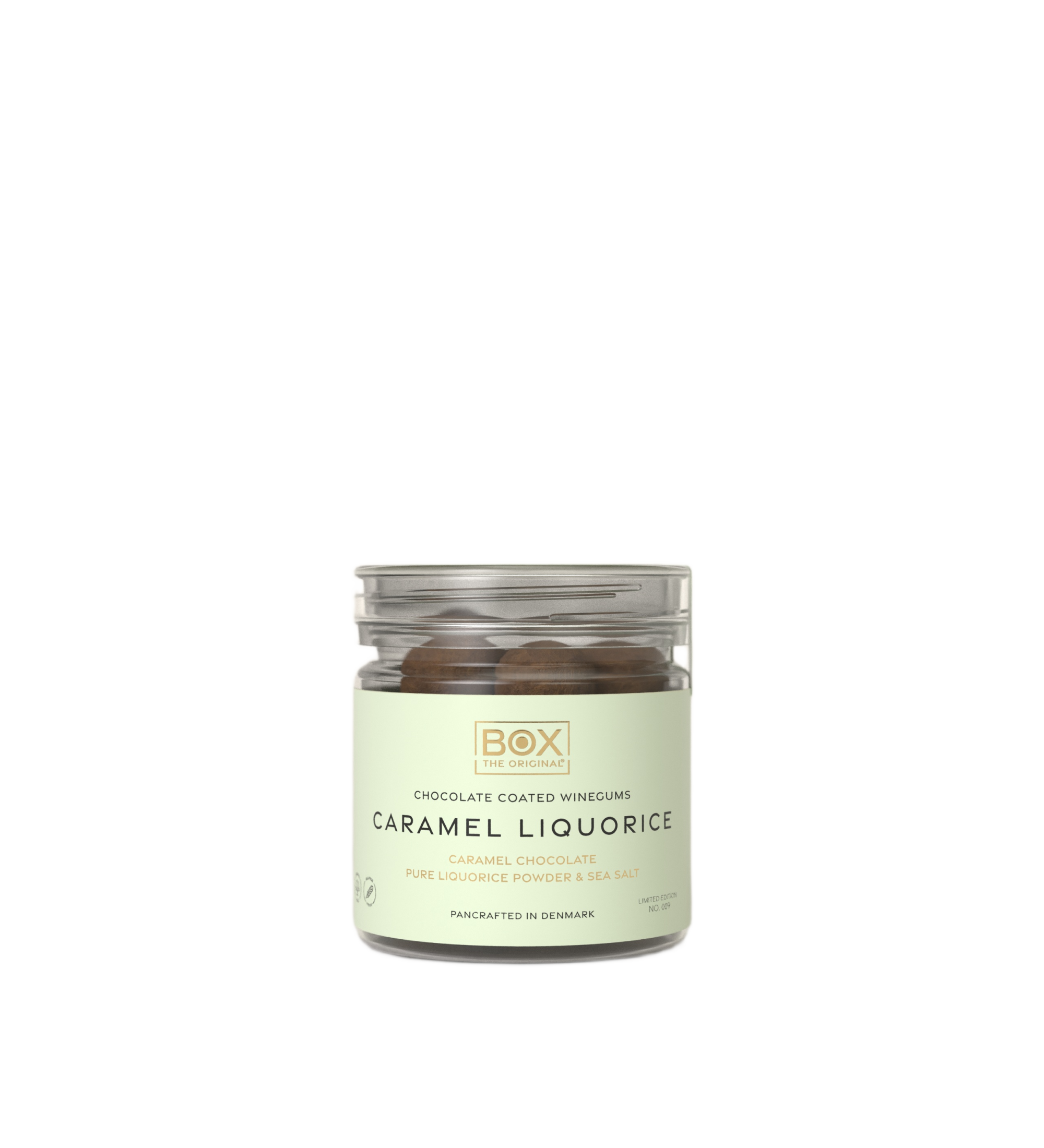 chocolate coated winegums - caramel liquorice small tube