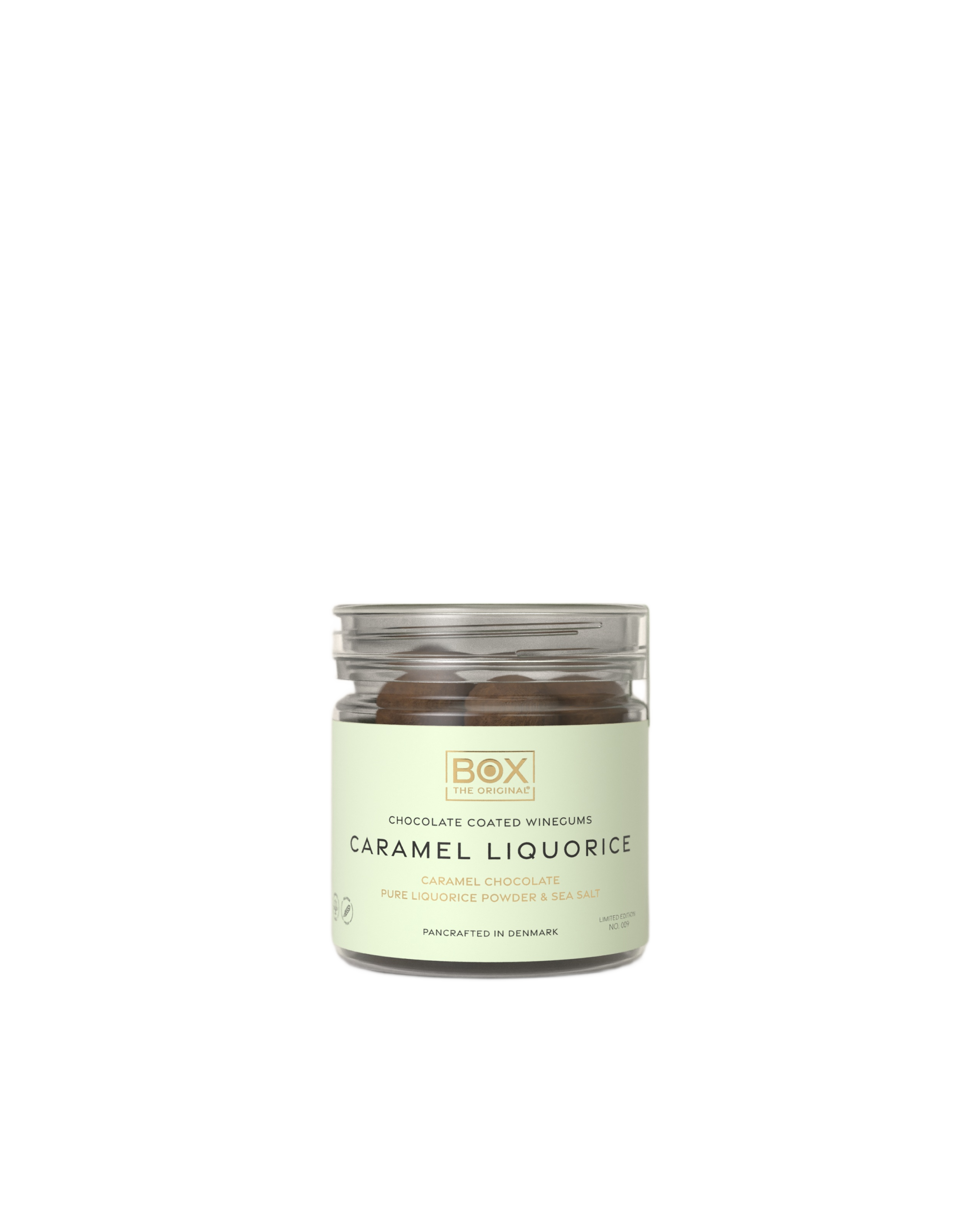 chocolate coated winegums - caramel liquorice small tube