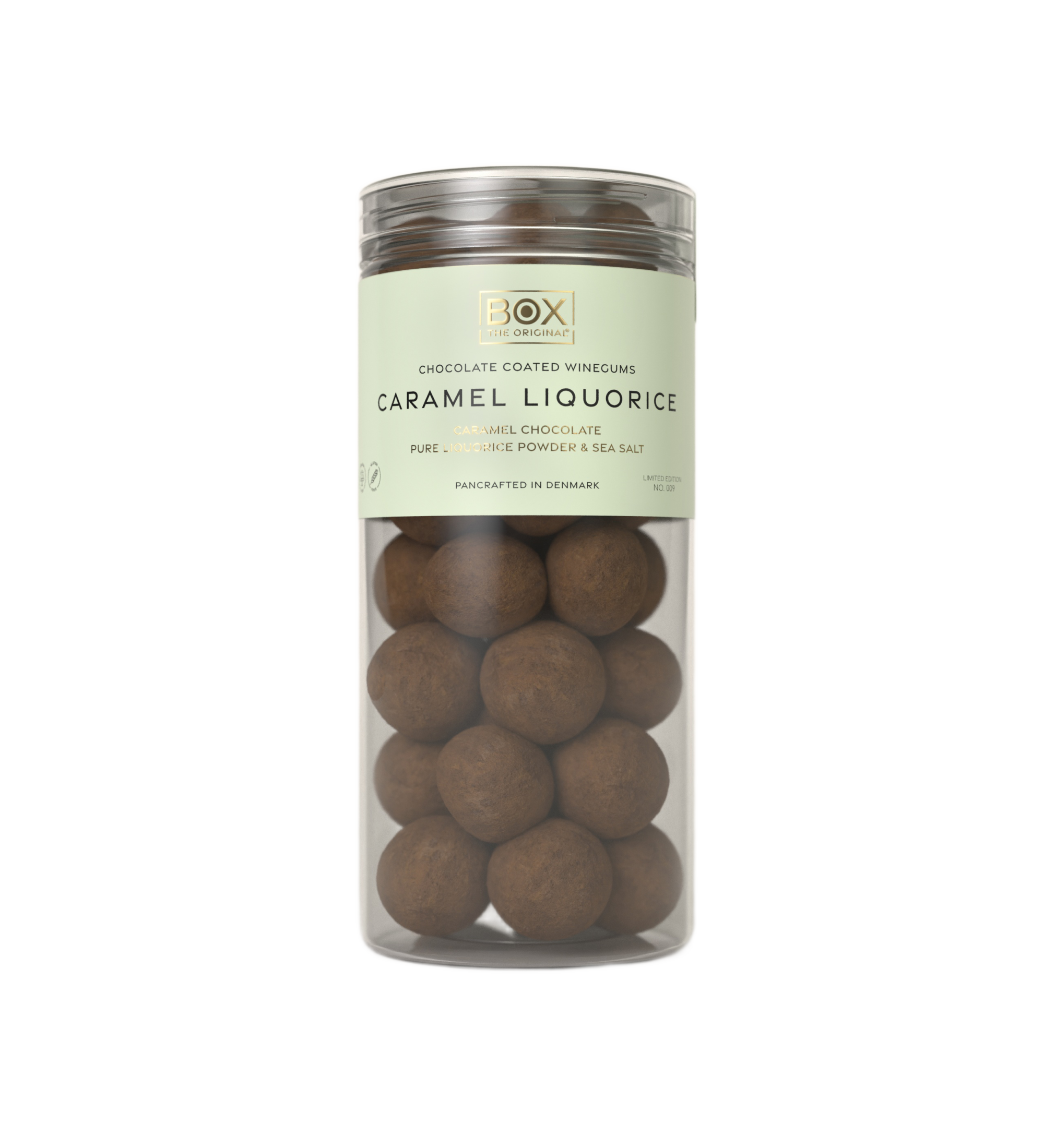 chocolate coated winegums - caramel liquorice large tube
