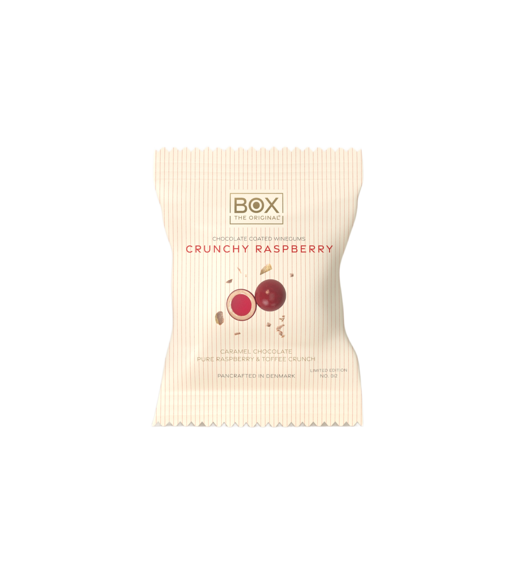 chocolate coated winegums - chrunchy raspberry two pack