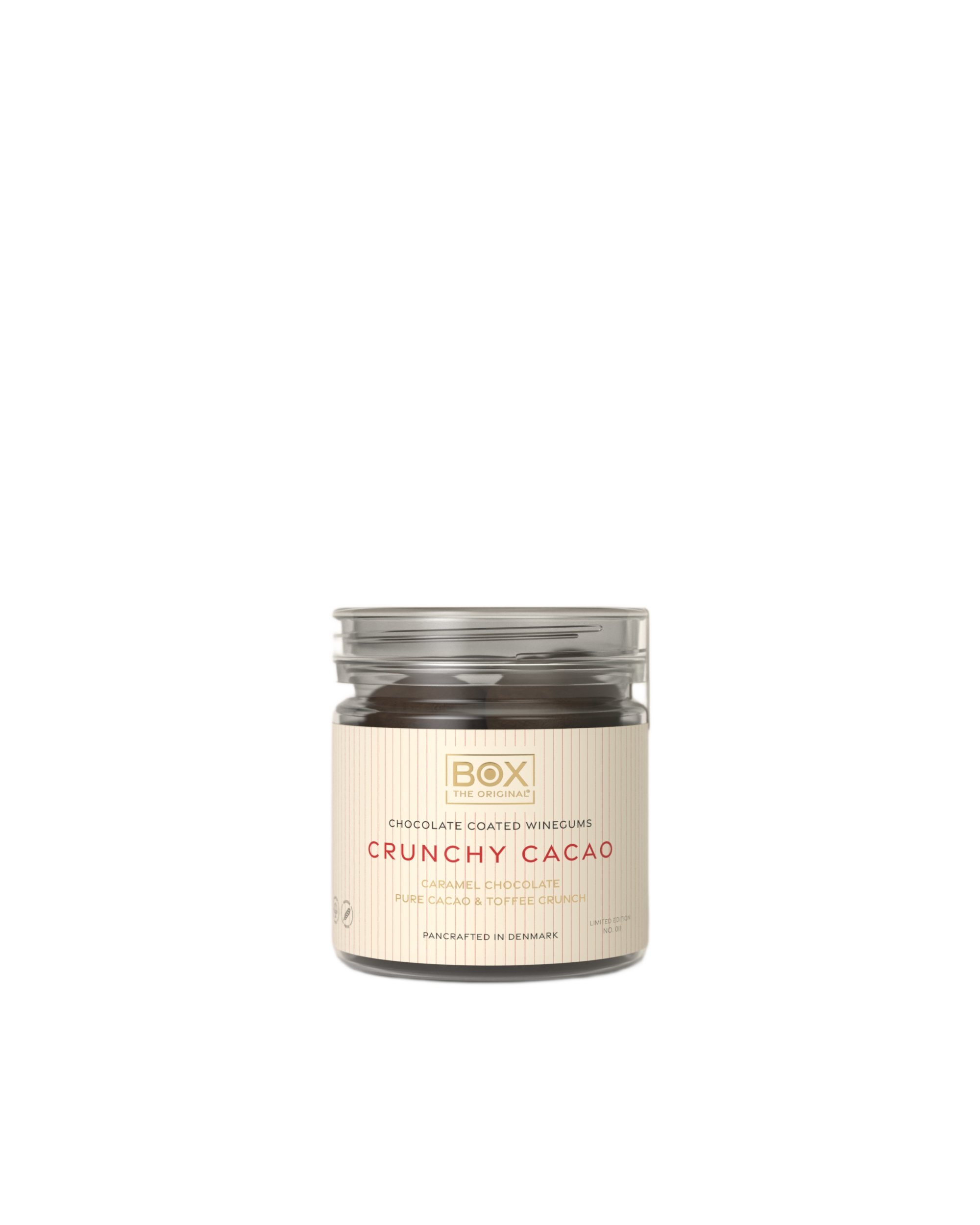 chocolate coated winegums - crunchy cacao small tube
