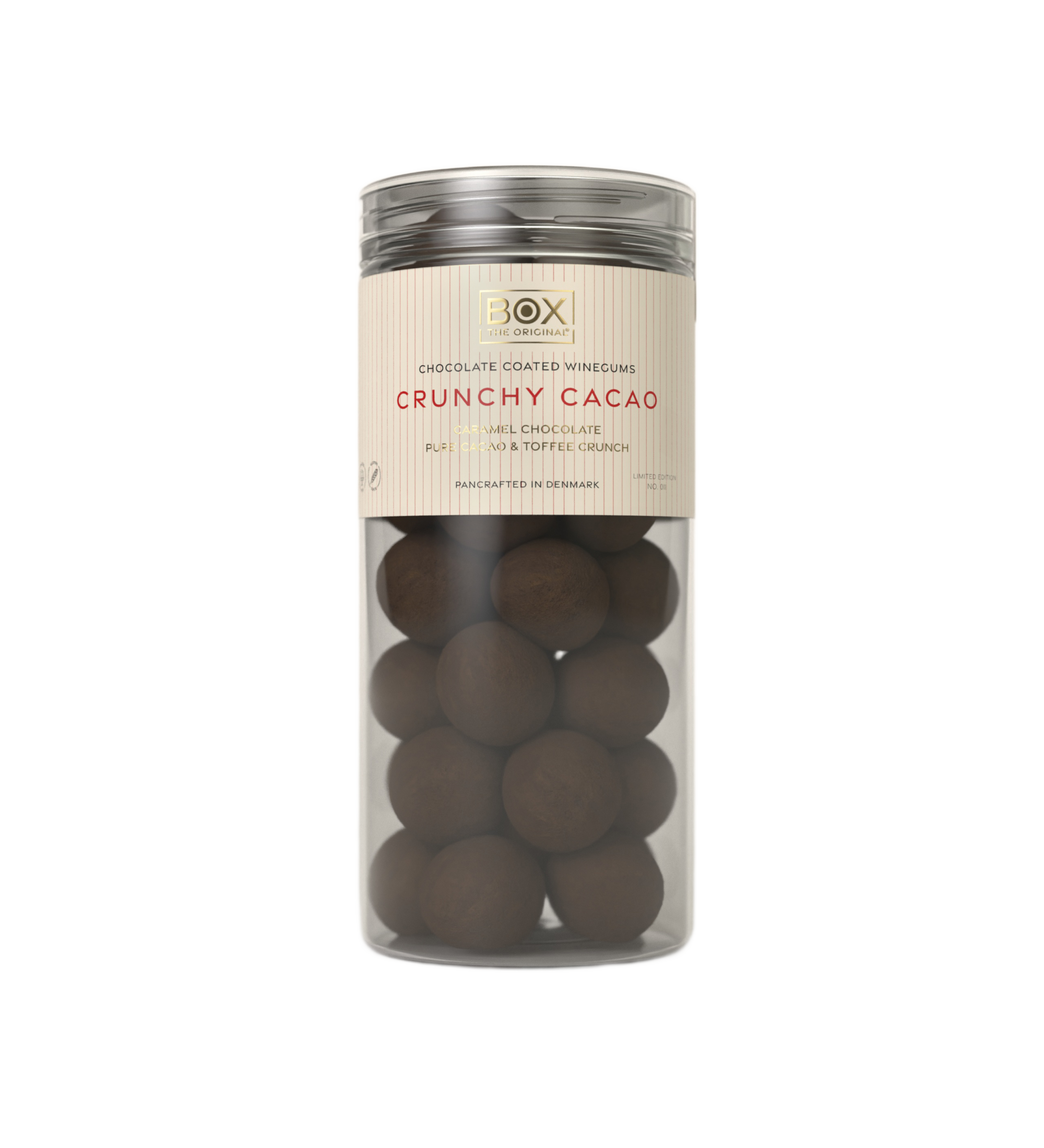 chocolate coated winegums - crunchy cacao large tube