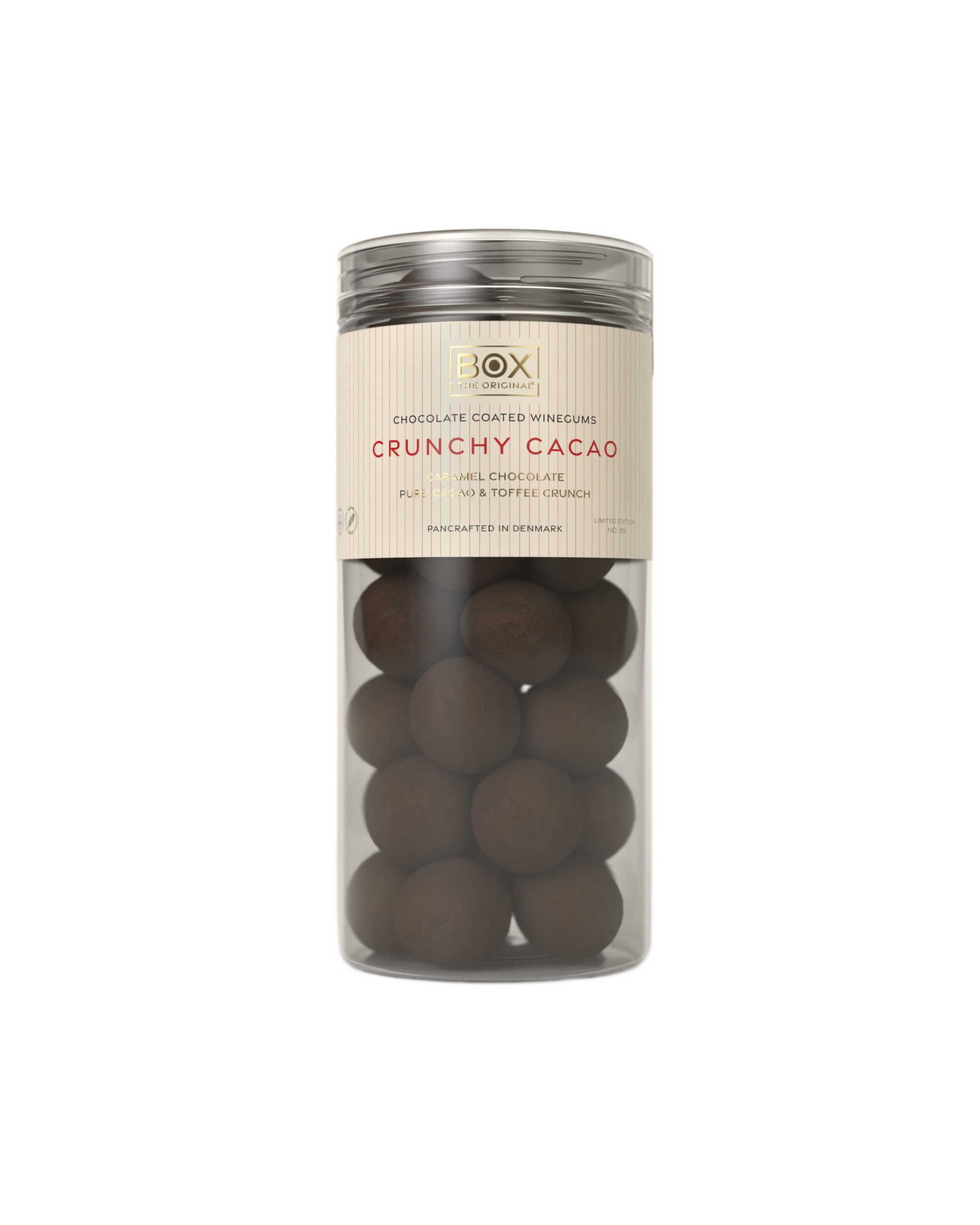 chocolate coated winegums - crunchy cacao large tube
