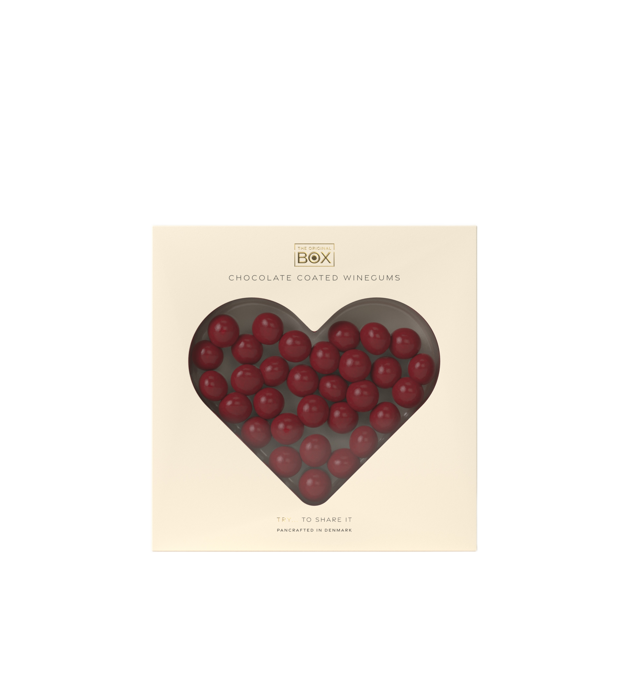 chocolate coated winegums - heart box gift box