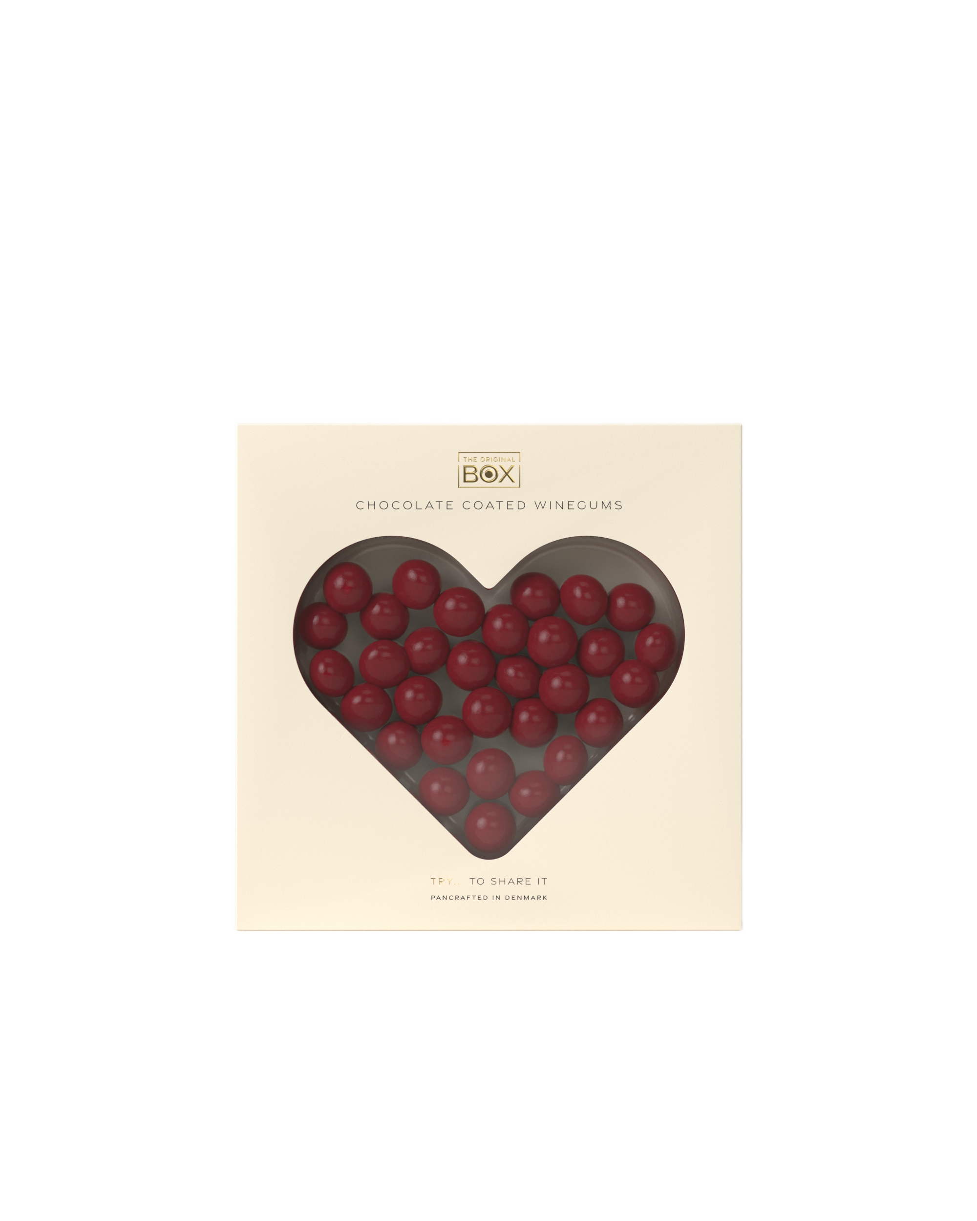 chocolate coated winegums - heart box gift box