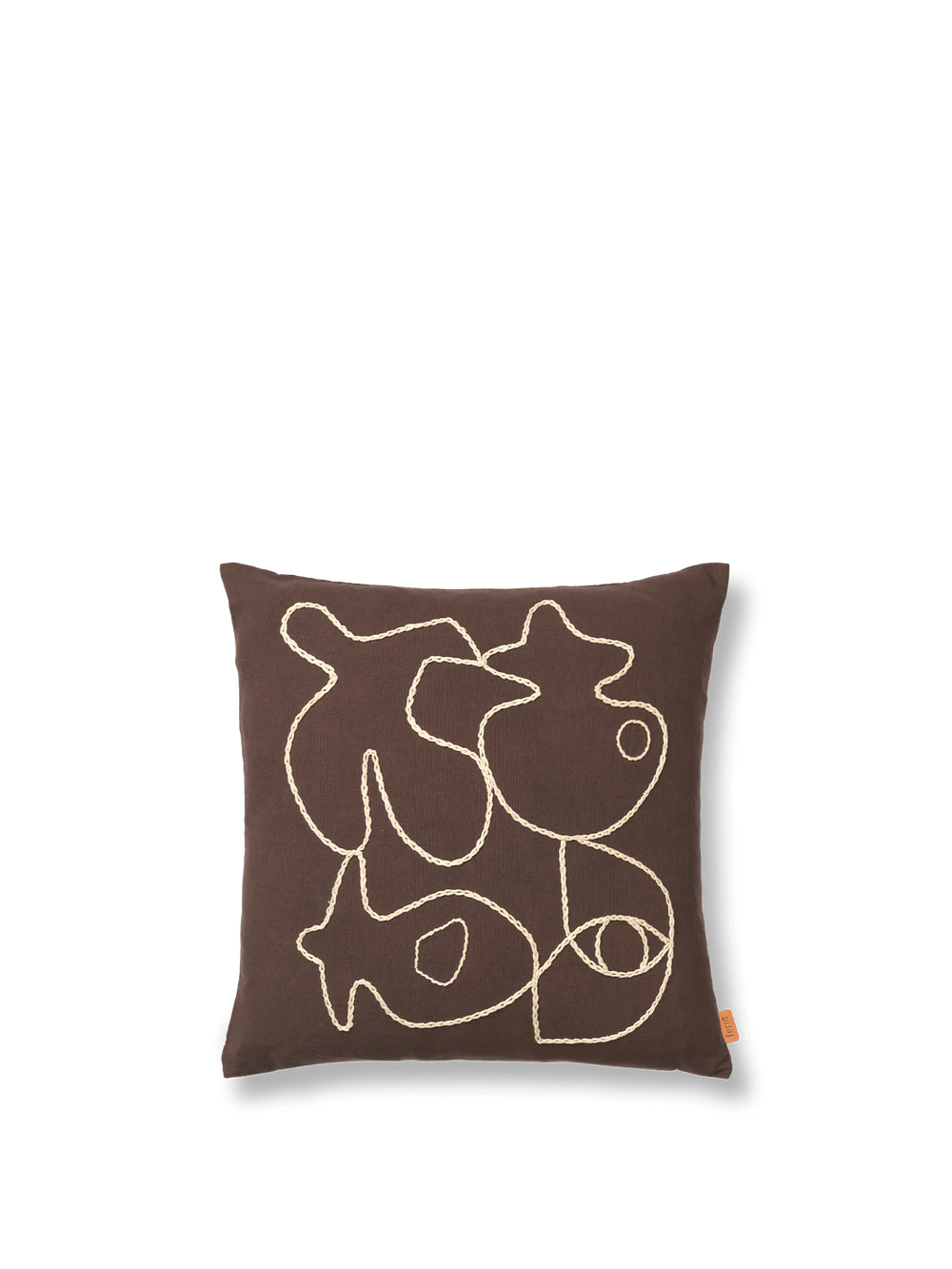 figure cushion - coffee sand