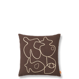 figure cushion - coffee sand