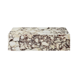 plinth low - calacatta viola marble