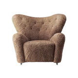 the tired man lounge chair - sheepskin sahara