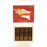 chocolate covered caramel - winter edition 12 pieces