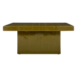 brick coffee table - green