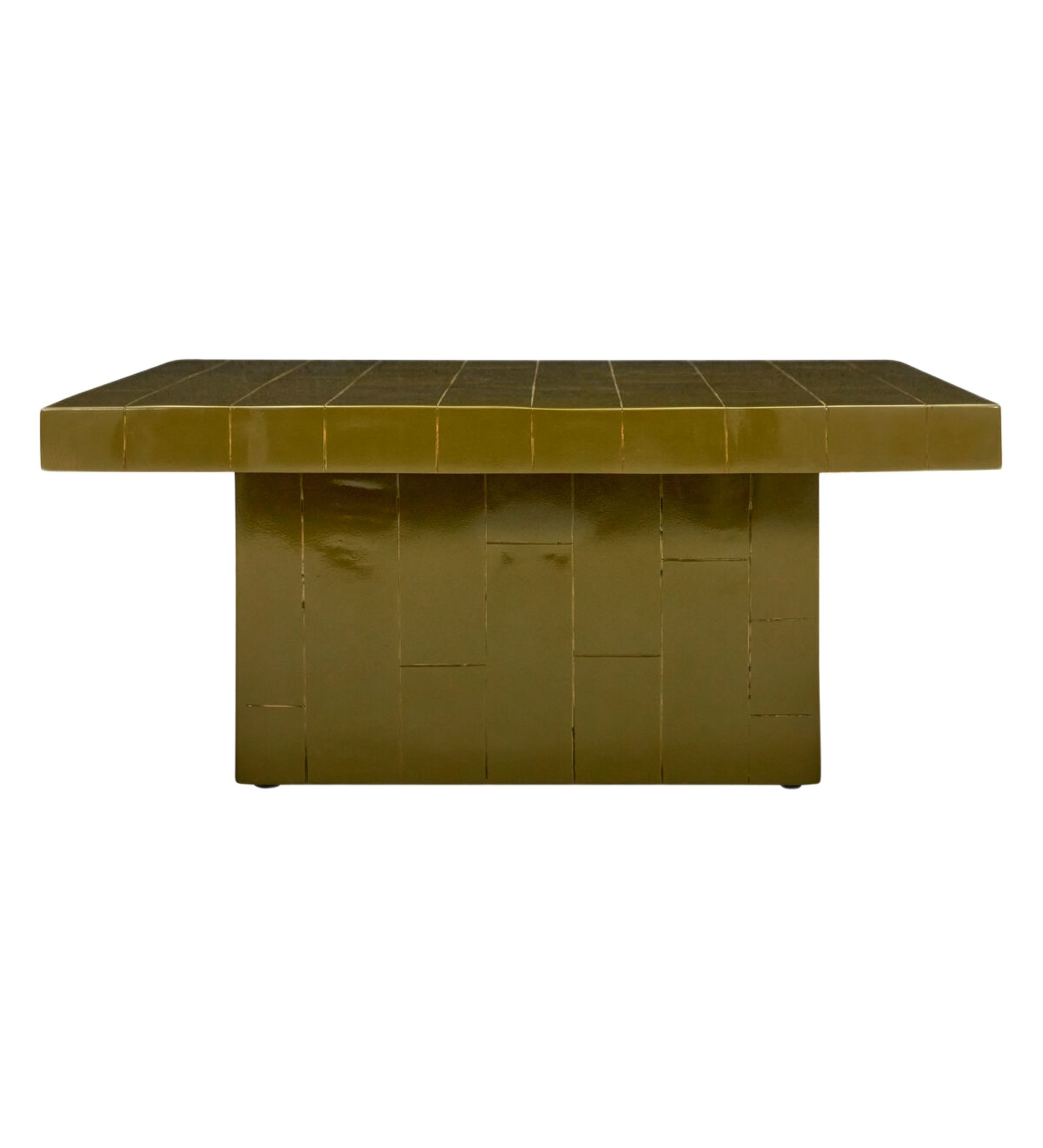 brick coffee table - green