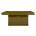 brick coffee table - green